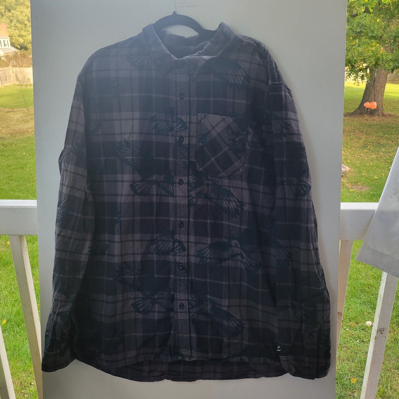 Spyder Spyder Creston Flannel Long Sleeve Shirt Eagle SZ XXL BLACK Size US XXL / EU 58 / 5 - 1 Thumbnail