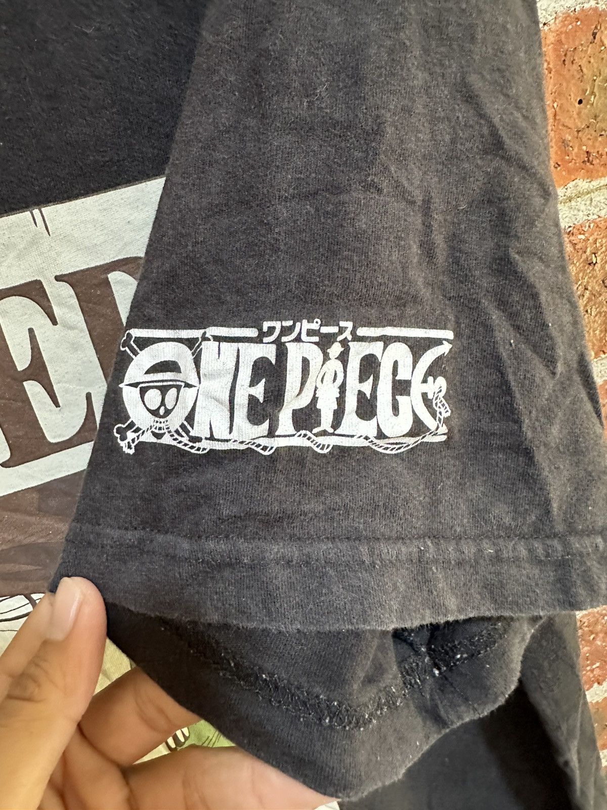 Anime × One Piece × Vintage Vintage Anime One Peace Zoro Big Face Faded Oversize Tee Size US XXL / EU 58 / 5 - 3 Thumbnail
