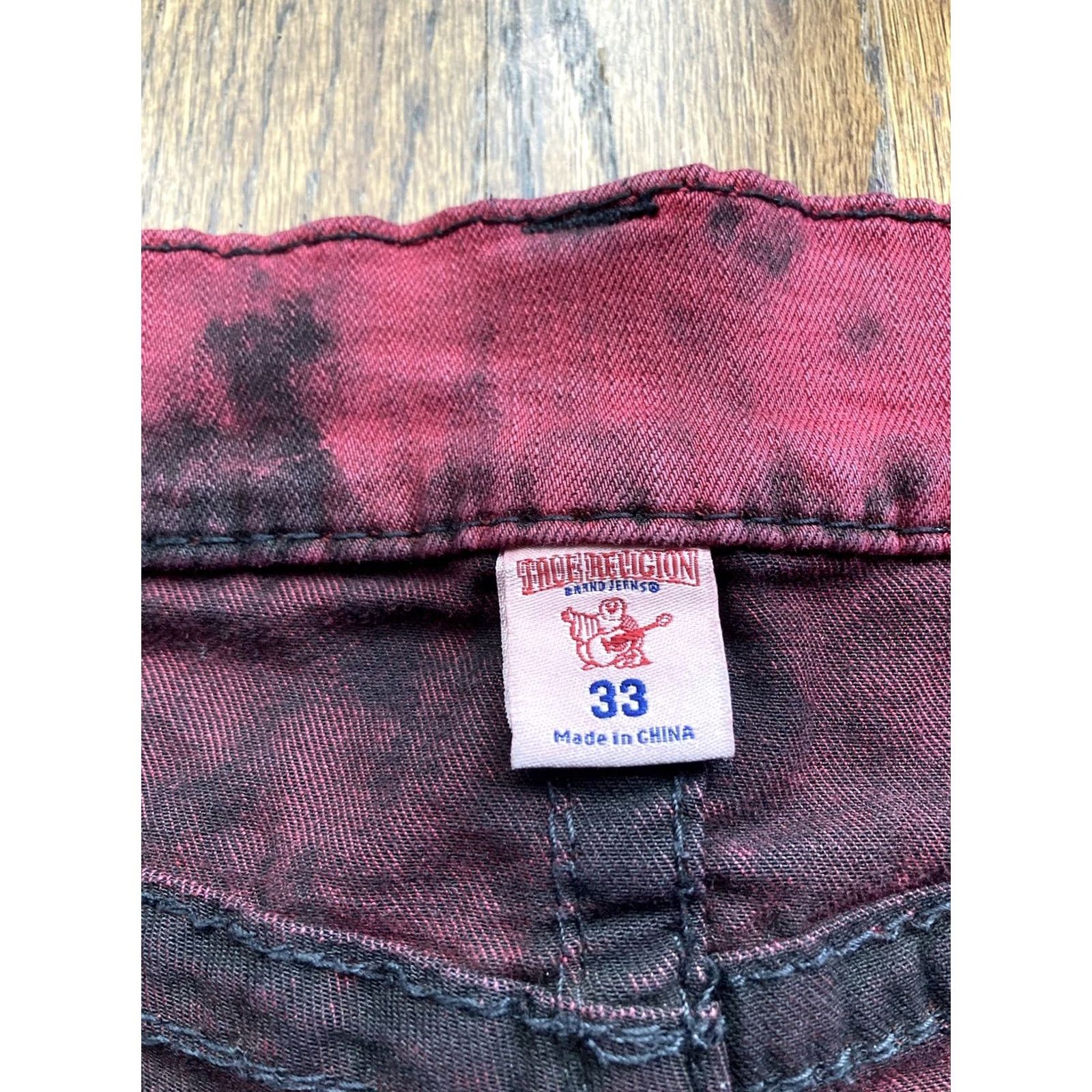 True Religion True Religion Jeans Mens Size 33 Red Straight Flap Pocket Y2K Stretch Big T Size US 33 - 7 Thumbnail