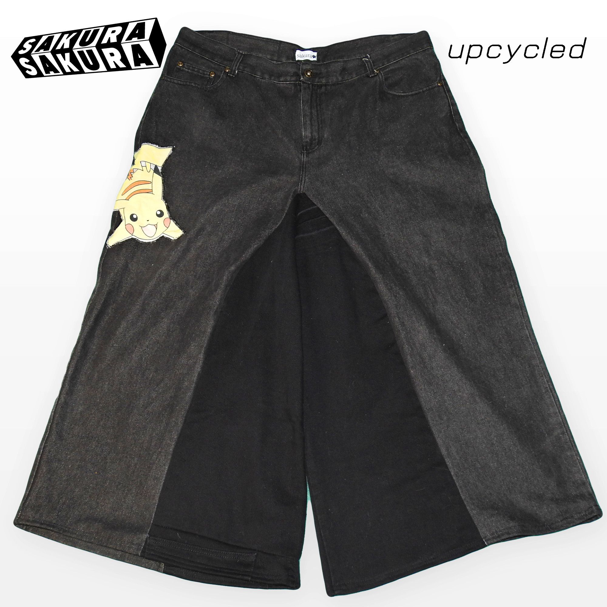 Other Black 'Pikachu' Superbaggy Pants Size US 38 / EU 54 - 1 Thumbnail