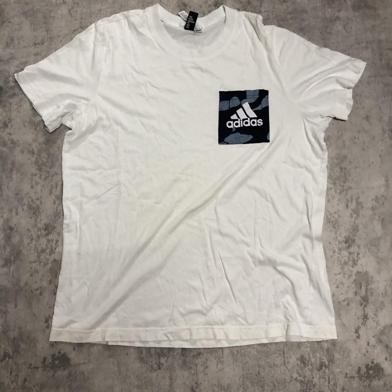Adidas White Adidas camo pocket tee #streetwear Size US XL / EU 56 / 4 - 1 Thumbnail