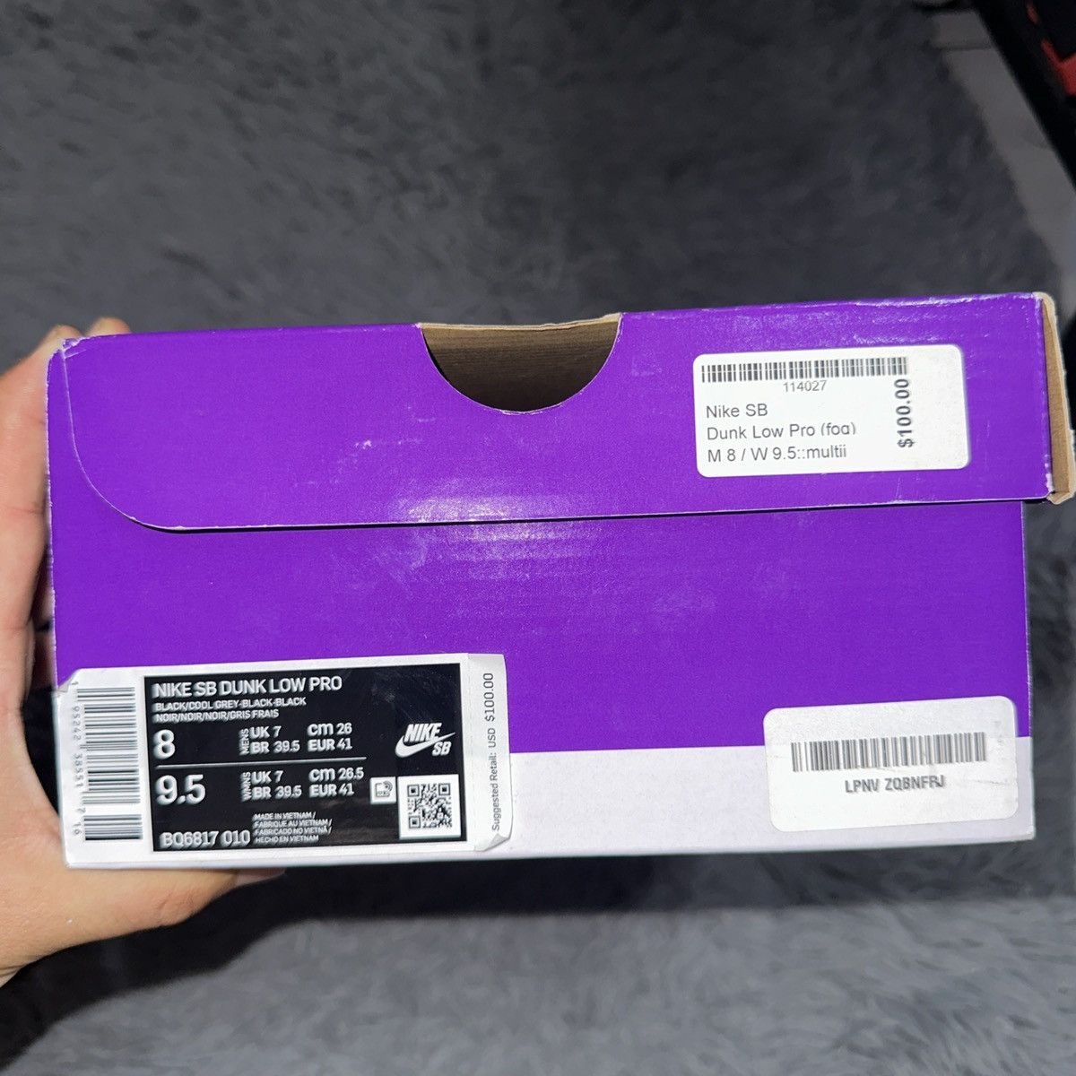 Nike SB Sb dunk low fog Size US 8 / EU 41 - 2 Thumbnail