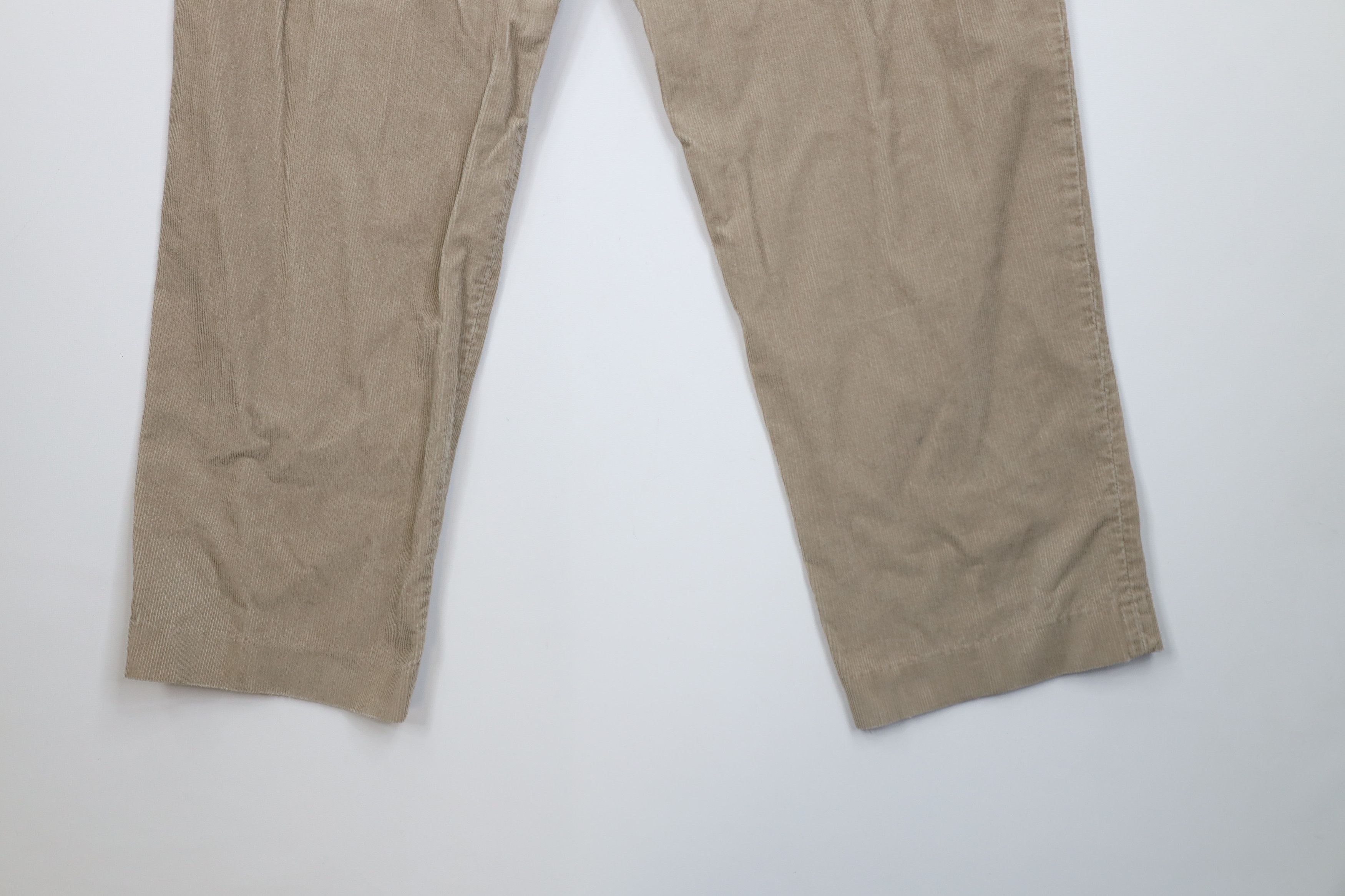Lands' End Vintage 90s Lands End Pleated Wide Leg Corduroy Chino Pants Size US 34 / EU 50 - 11 Thumbnail
