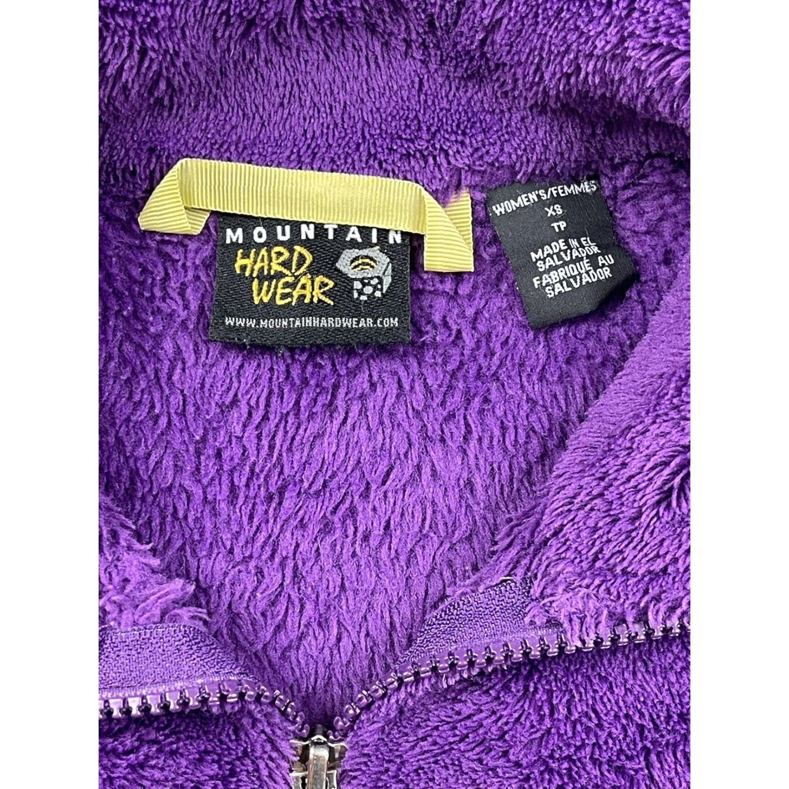 Mountain Hardwear VINTAGE Mountain Hardwear Monkey Jacket Fleece XS Purple Full Zip Pockets Womens Size XS / US 0-2 / IT 36-38 - 2 Thumbnail