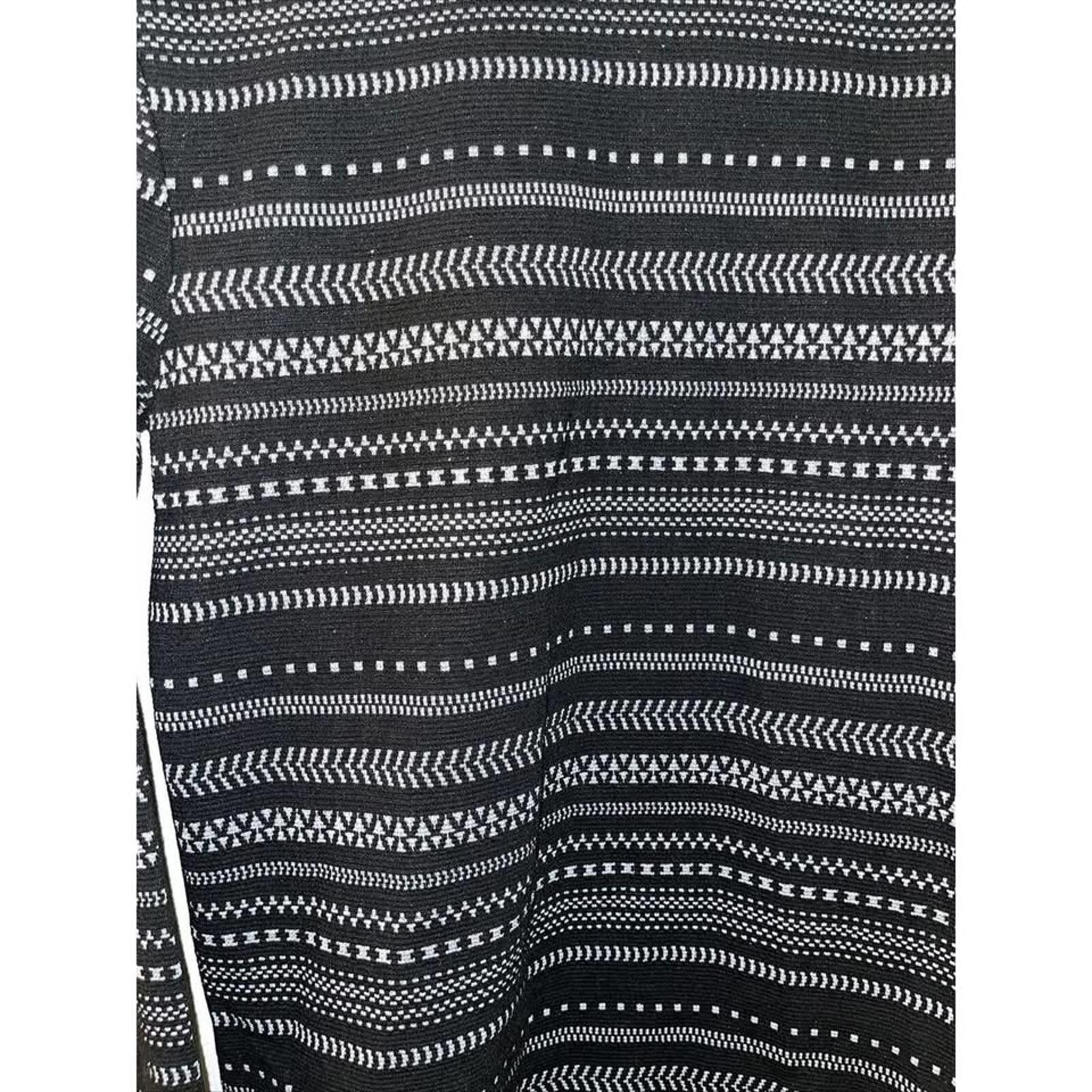 Other LOFT Black and White Patterned Turtleneck Sweater Size M / US 6-8 / IT 42-44 - 2 Thumbnail