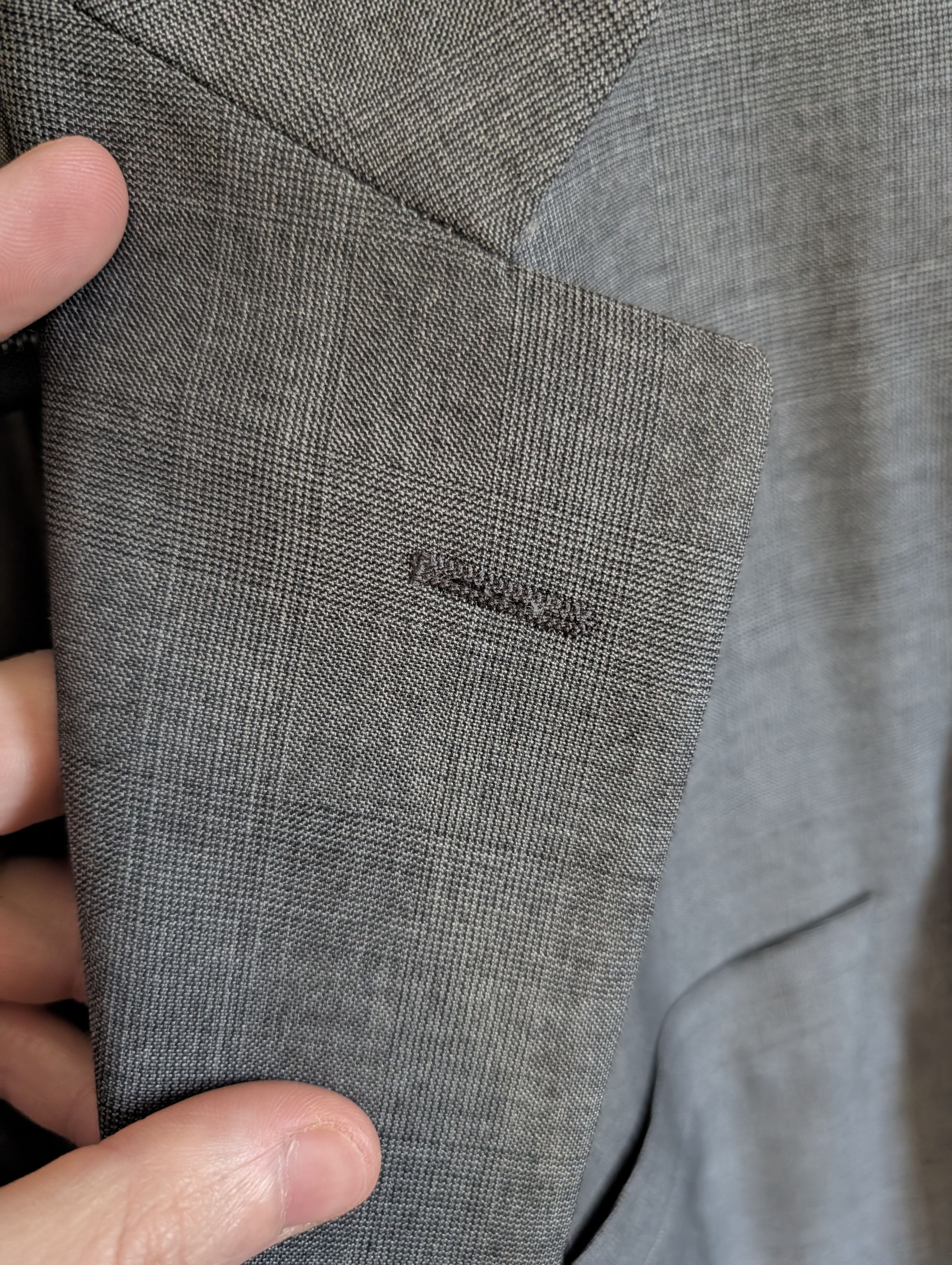 Hickey Freeman LORO PIANA 2pc Super 150s Worsted Wool gray suit Size 46R - 3 Thumbnail