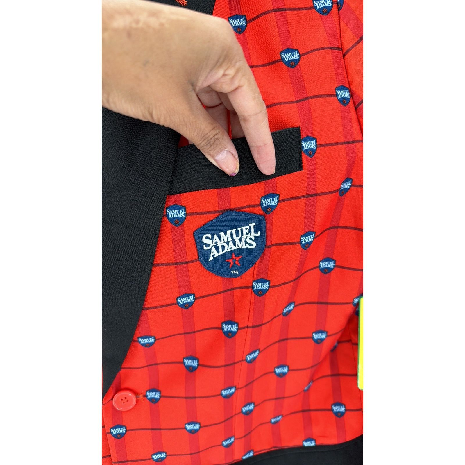 Tipsy Elves Tipsy Elves Samuel Adams Boston Beer blazer size L red black Size US L / EU 52-54 / 3 - 9 Thumbnail