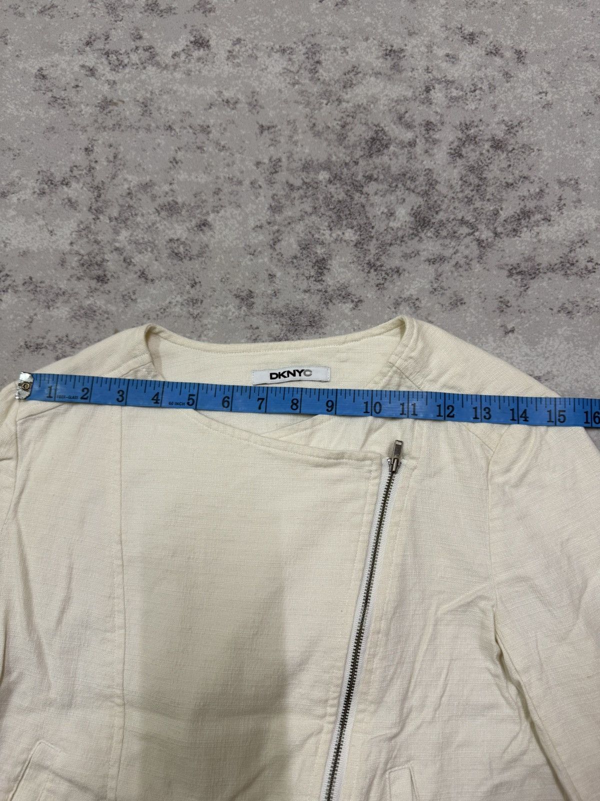 DKNY DKNYC LINEN JACKET Size XS / US 0-2 / IT 36-38 - 18 Thumbnail
