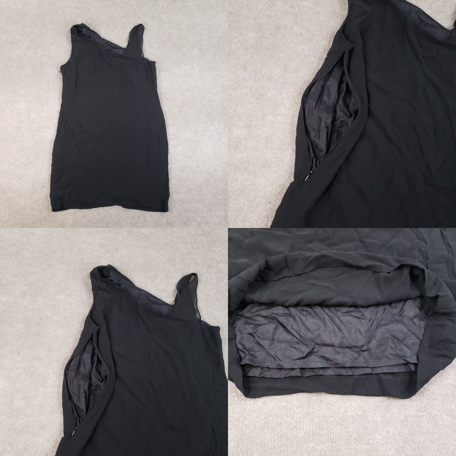 Eileen Fisher Eileen Fisher Black Shift Dress Womens Small Short Sleeveless Lined Size S / US 4 / IT 40 - 8 Thumbnail