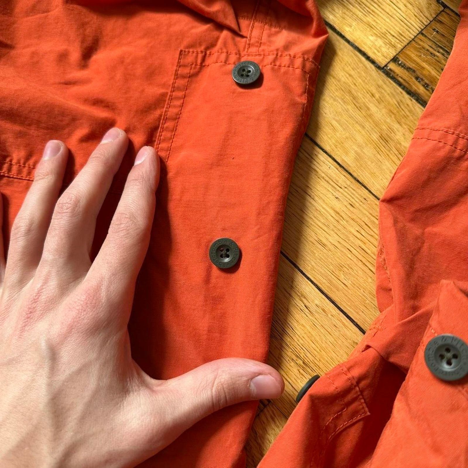 Abercrombie & Fitch × Vintage Vintage Y2K Orange Abercrombie Tactical Low Rise Pant Capris Size 28" / US 6 / IT 42 - 8 Thumbnail