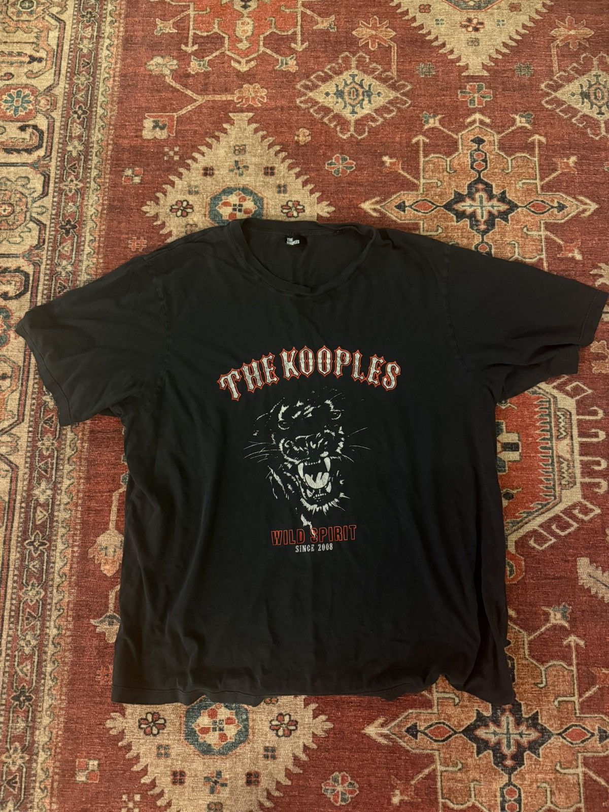 The Kooples The Kooples Black Graphic Panther T-Shirt Size XL Size US XL / EU 56 / 4 - 1 Thumbnail