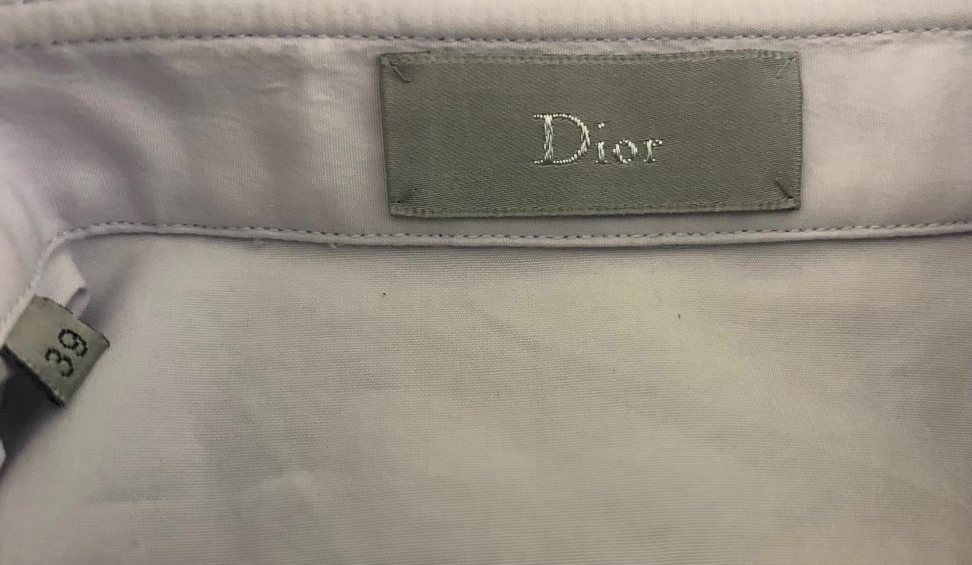 Dior Dior Homme 16SS Woven Collar Slogan Shirt Q12 Size US L / EU 52-54 / 3 - 3 Thumbnail
