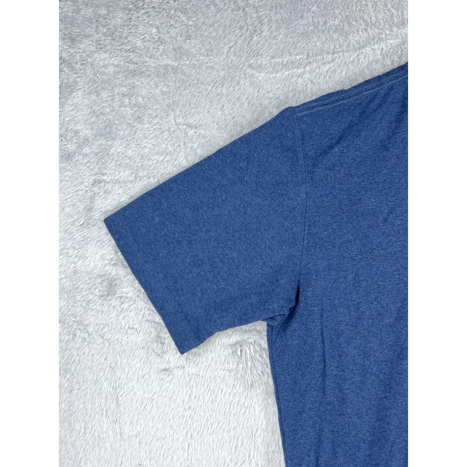 Carhartt VINTAGE Carhartt Shirt Men Large Blue Short Sleeve Cotton Blend Pocket Crew Workwear Size US L / EU 52-54 / 3 - 3 Thumbnail