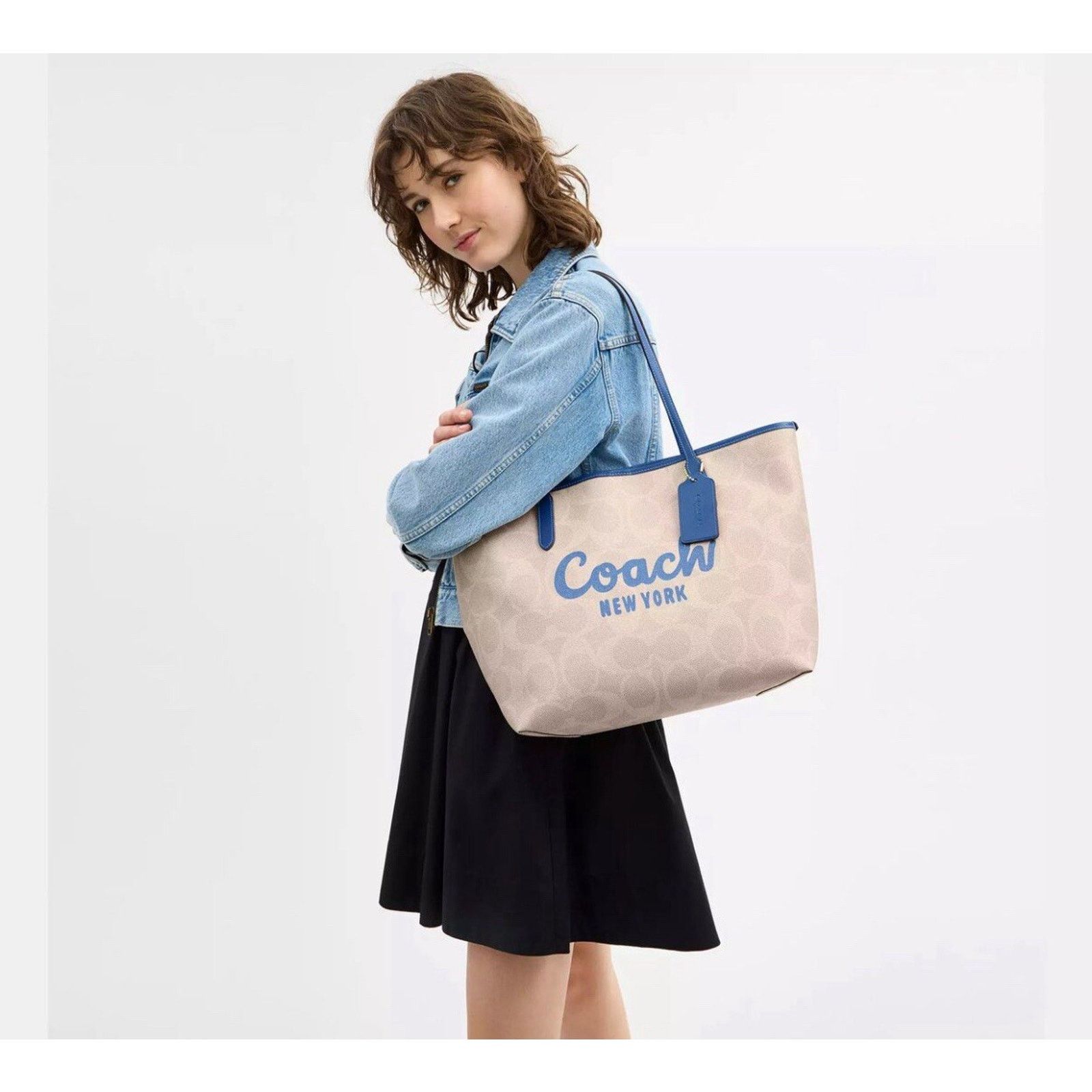 Coach NWT COACH City Tote Bag CY705 Pacific Bright Mineral Size ONE SIZE - 6 Thumbnail