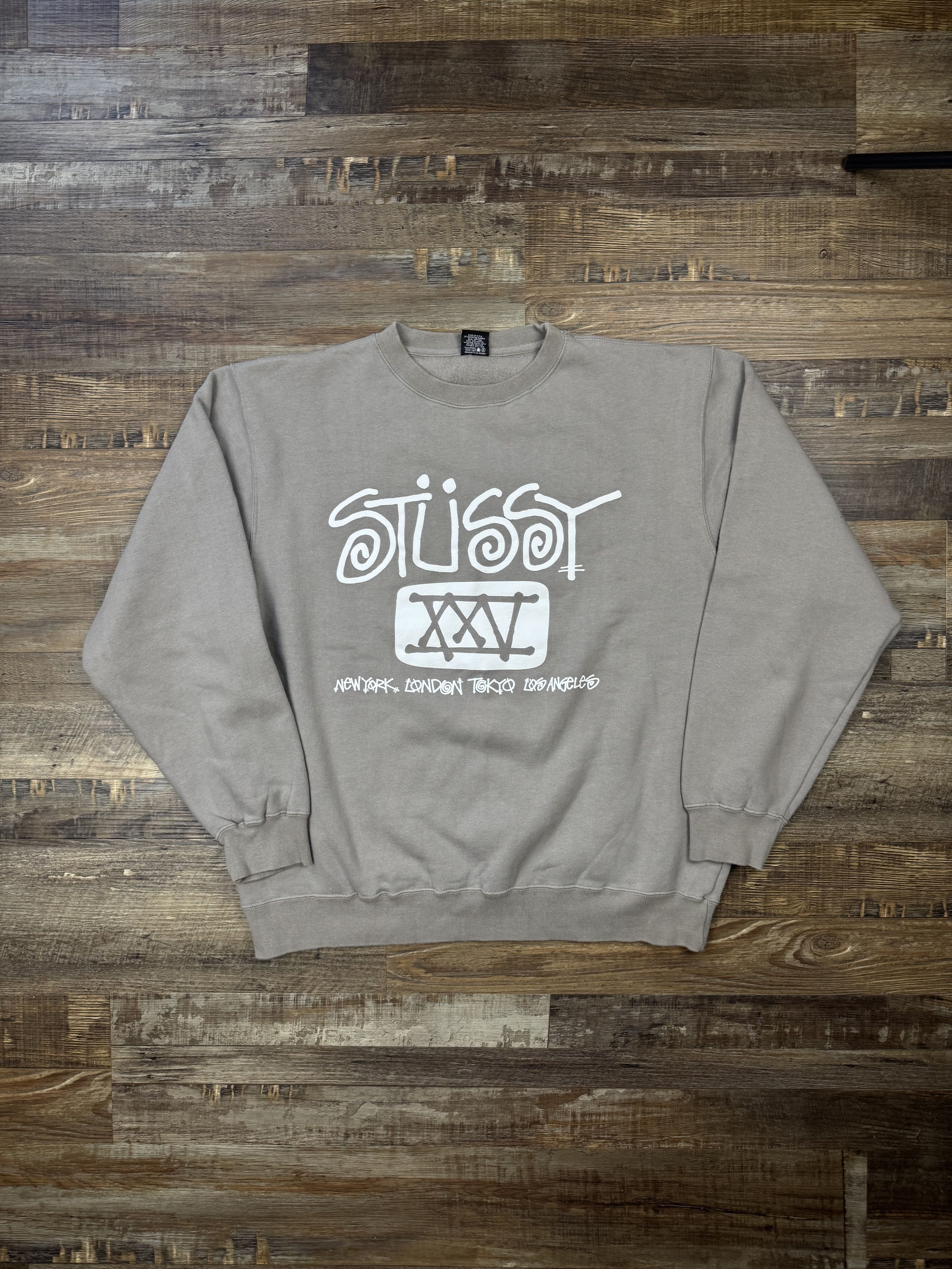 Stussy Vintage Stussy XXV 25th Anniversary Pullover Sweatshirt Size US L / EU 52-54 / 3 - 1 Thumbnail
