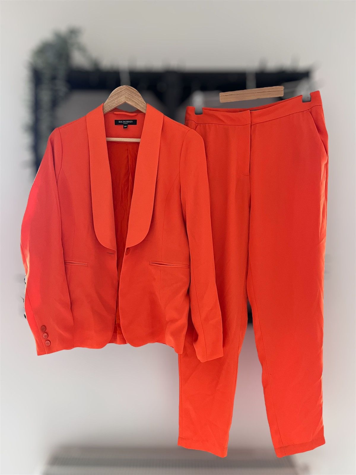 Ilse Jacobsen Ilse Jacobsen Orange suit blazer trousers Size M / US 6-8 / IT 42-44 - 1 Thumbnail