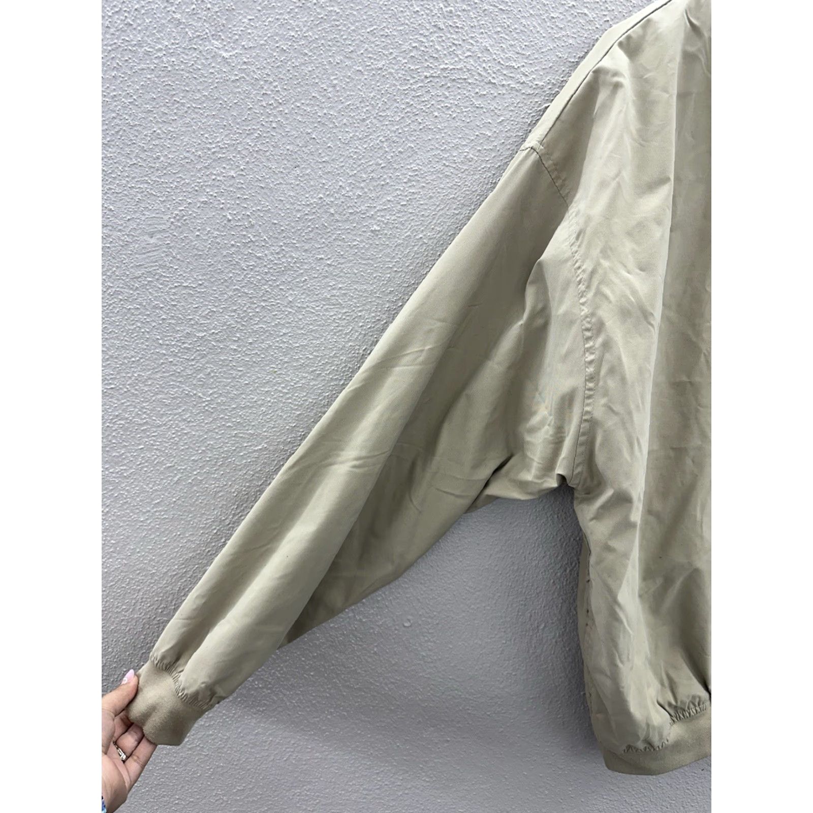 Port Authority Port Authority Windbreaker Mens Size Large Tan VTG Pullover Jacket Casual Outdoor Pockets Embroidered Fall Spring Summer Winter Mens Size US L / EU 52-54 / 3 - 5 Thumbnail