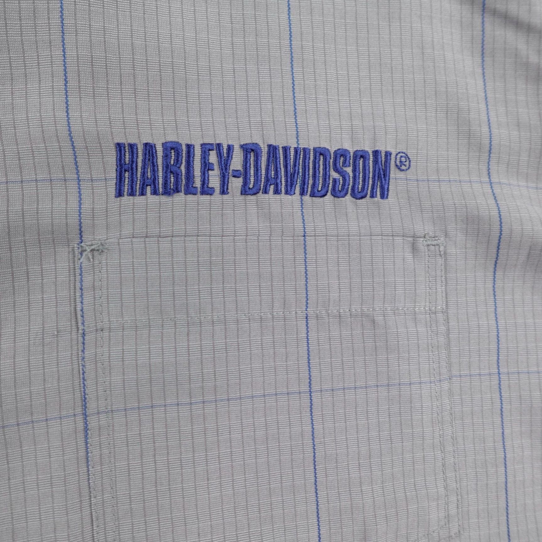 Harley Davidson Harley-Davidson Shirt Mens 3XL Gray Plaid Motorcycles Biker Button Up Mechanic Size US XXL / EU 58 / 5 - 3 Thumbnail