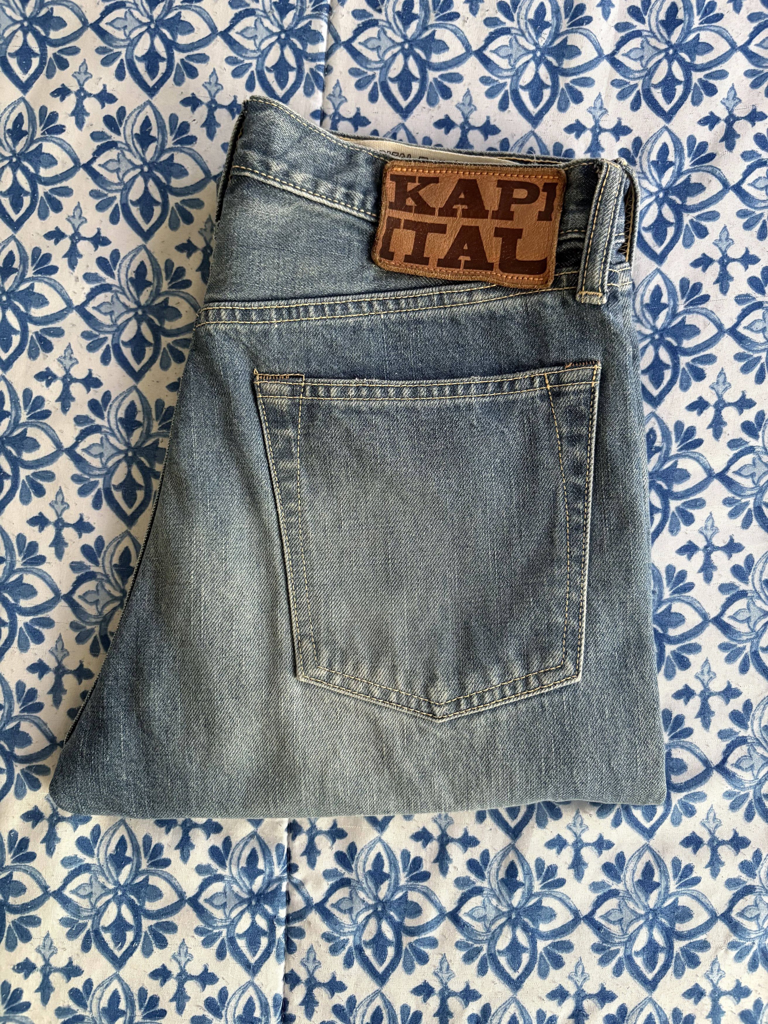 Kapital Kapital 3 Year Processing 14oz Denim 5P Monkey Cisco Blue 30 Size US 30 / EU 46 - 9 Thumbnail