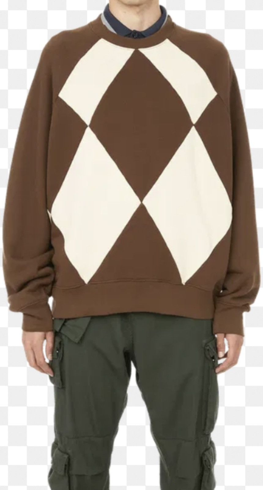Acne Studios Acne Studios Argyle Sweater 50/L, fn-mn-swea000221 Size US M / EU 48-50 / 2 - 2 Thumbnail