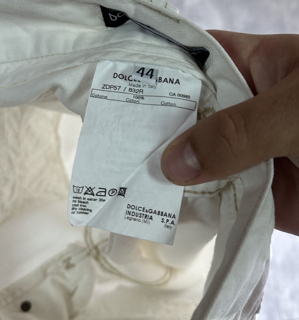 Dolce & Gabbana Dolce & Gabbana Logo Women’s Luxury White Jeans Size 28" / US 6 / IT 42 - 10 Thumbnail