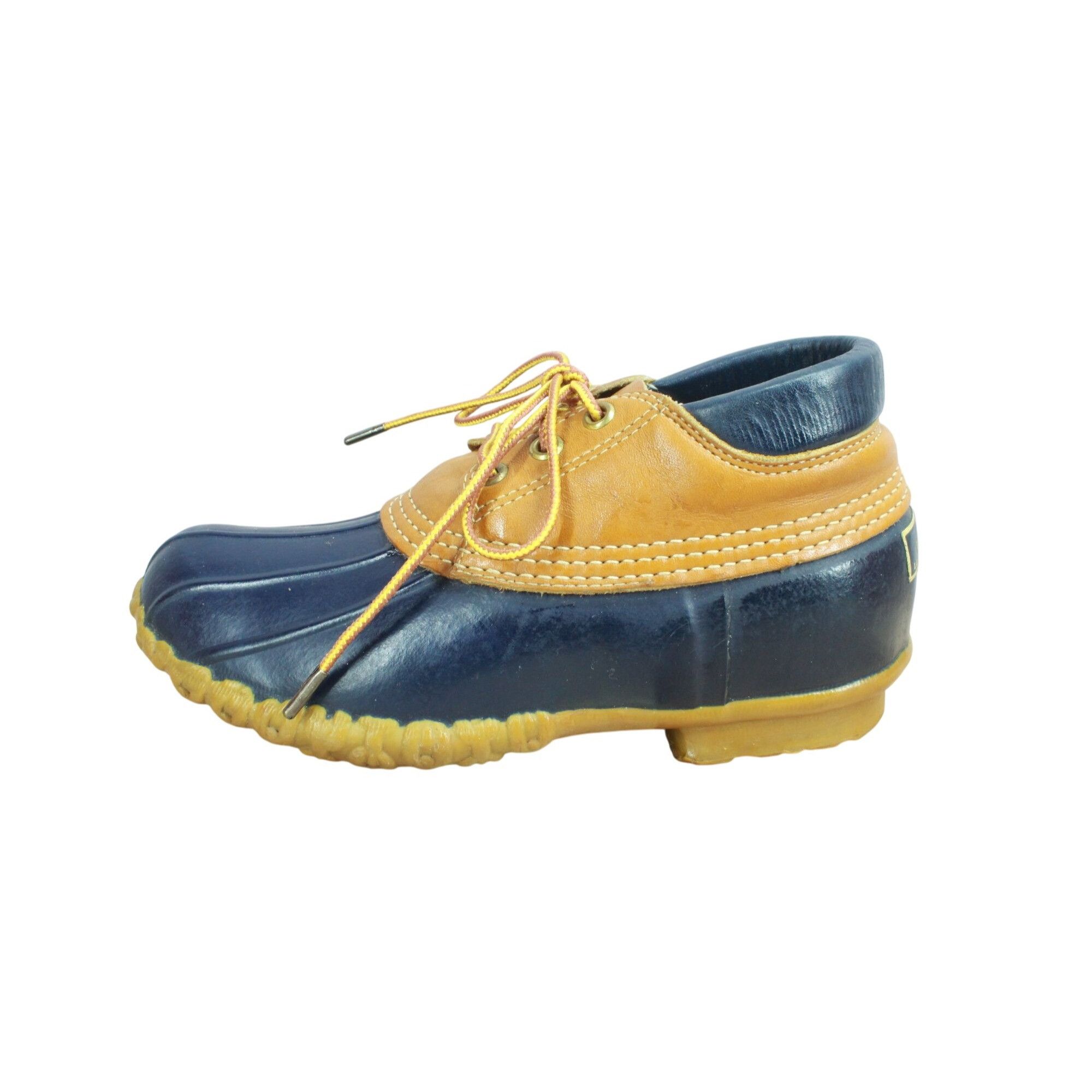 L.L. Bean Vintage LL Bean Maine Hunting Gumshoes Tan Navy Size US 7 / IT 37 - 1 Thumbnail