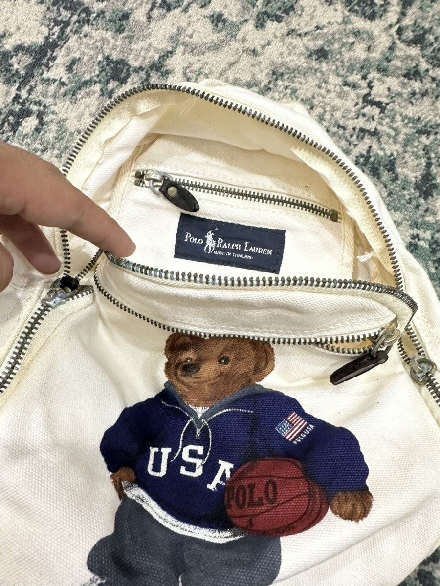Polo Ralph Lauren Vintage Polo Bear Ralph Lauren Heavy Cotton Backpack Size ONE SIZE - 13 Thumbnail