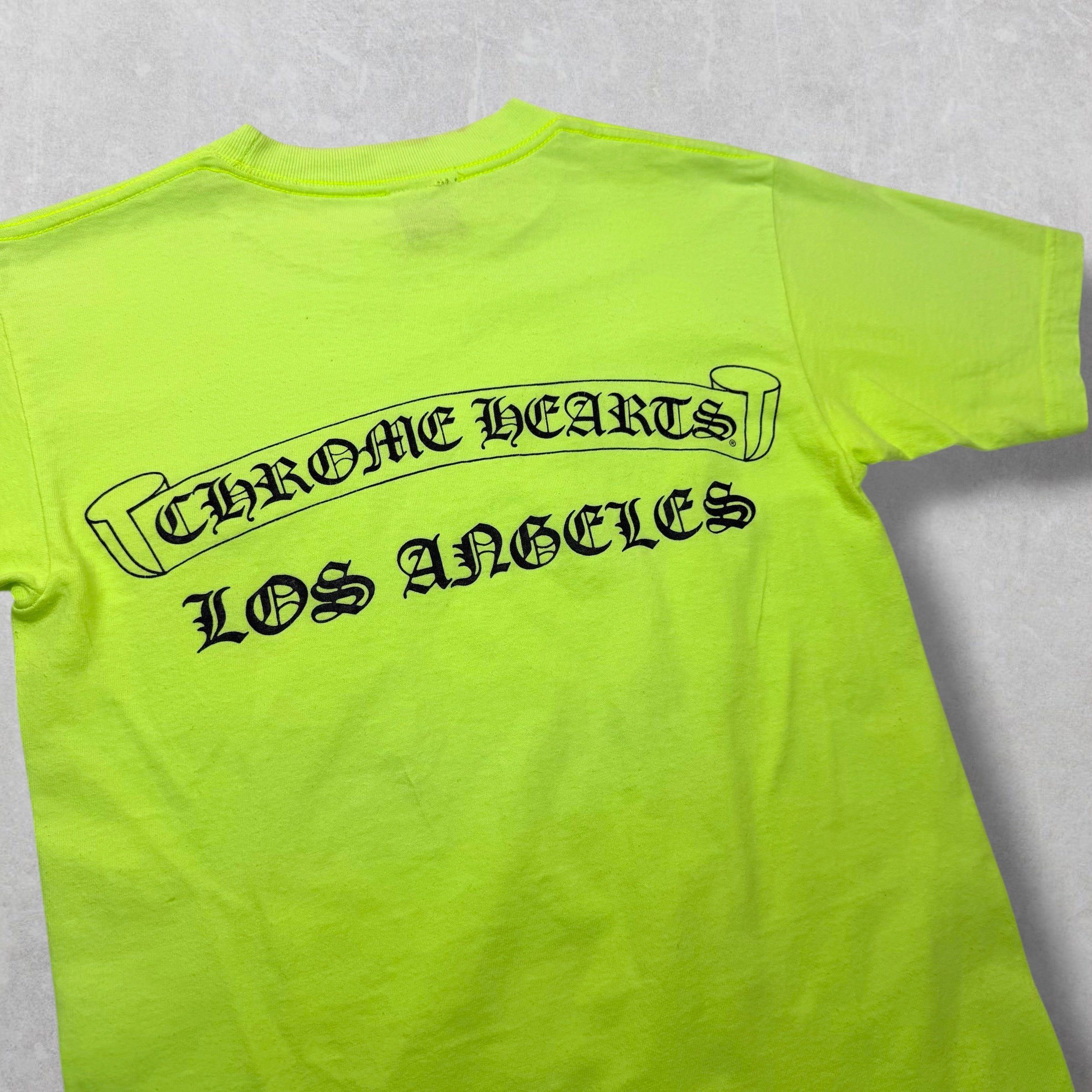 Chrome Hearts Vintage Chrome Hearts LA Scroll Logo Neon Tee S Size US S / EU 44-46 / 1 - 3 Thumbnail