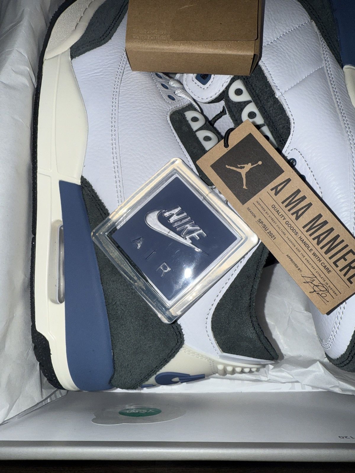 Jordan Brand Air Jordan 3 Retro 3 OG SP A Ma Maniére Diffused Blue Size US 10 / EU 43 - 10 Thumbnail