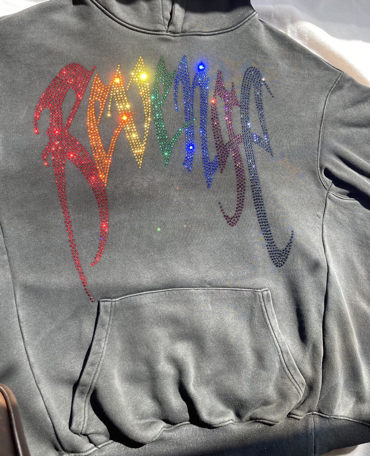 Revenge × Swarovski *SOLD* Revenge Swarovski 2018 Hoodie ‘rainbow’ *rare* Size US M / EU 48-50 / 2 - 5 Thumbnail