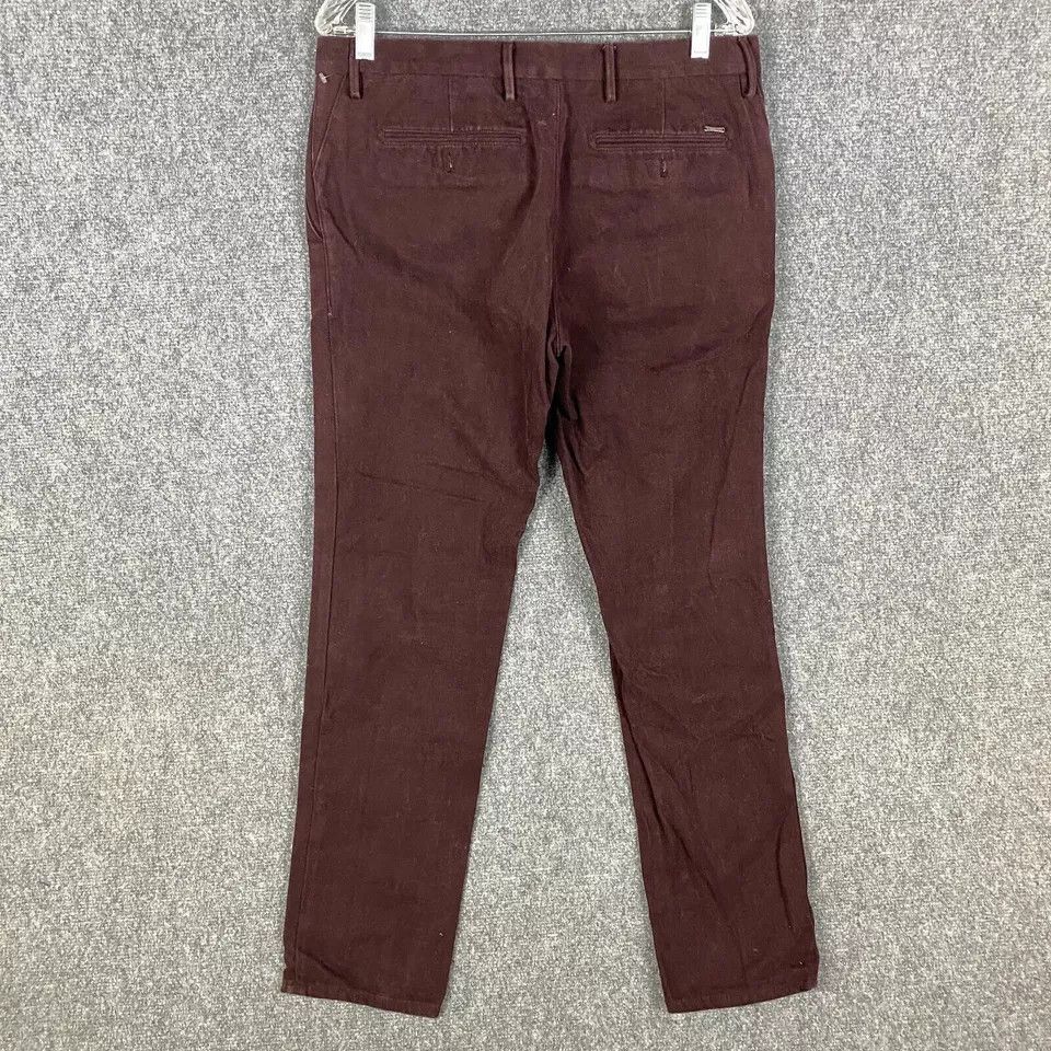 Massimo Dutti Mossimo Dutti Chino Pants Men's Size 32 Burgundy Adults Size US 32 / EU 48 - 4 Thumbnail