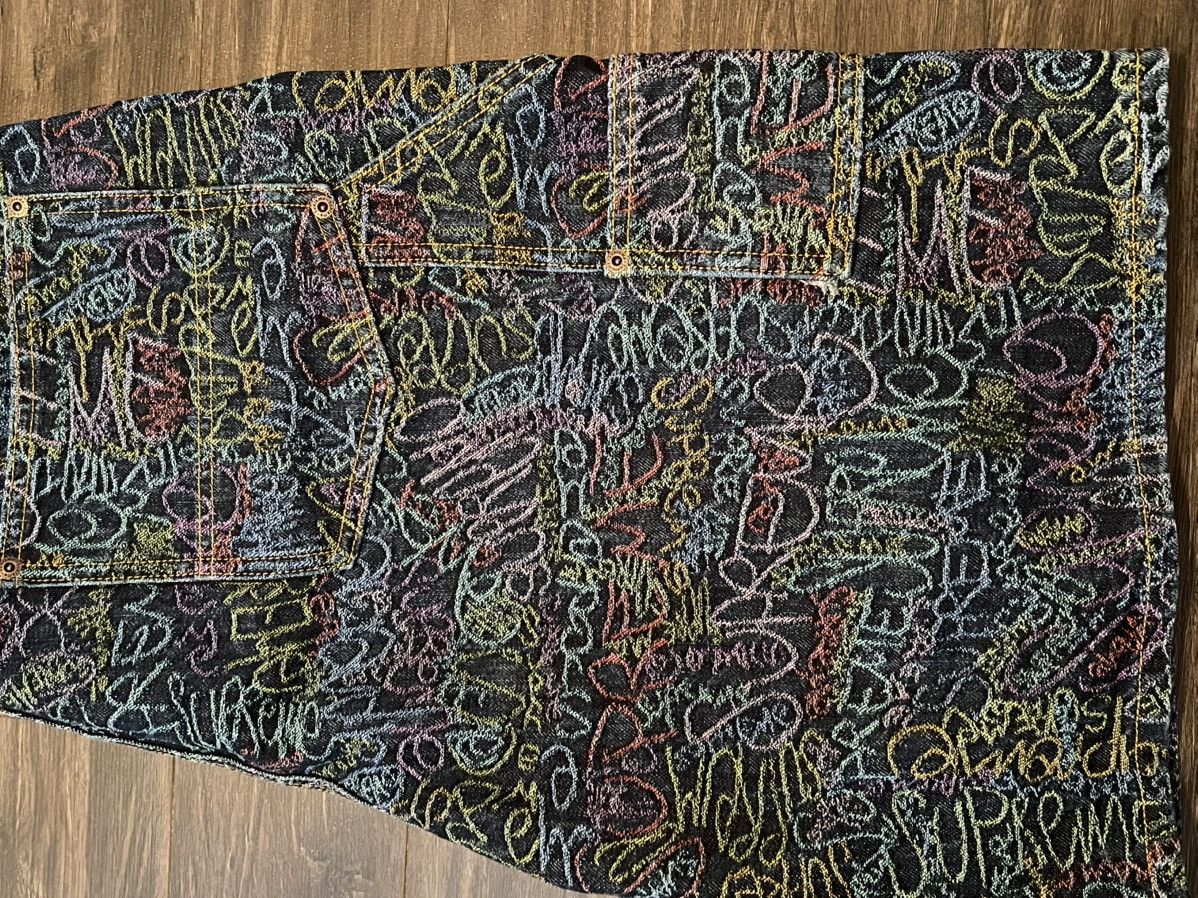 Supreme Supreme Denim Handstyle Double Knee Shorts 35 Size US 36 / EU 52 - 6 Thumbnail