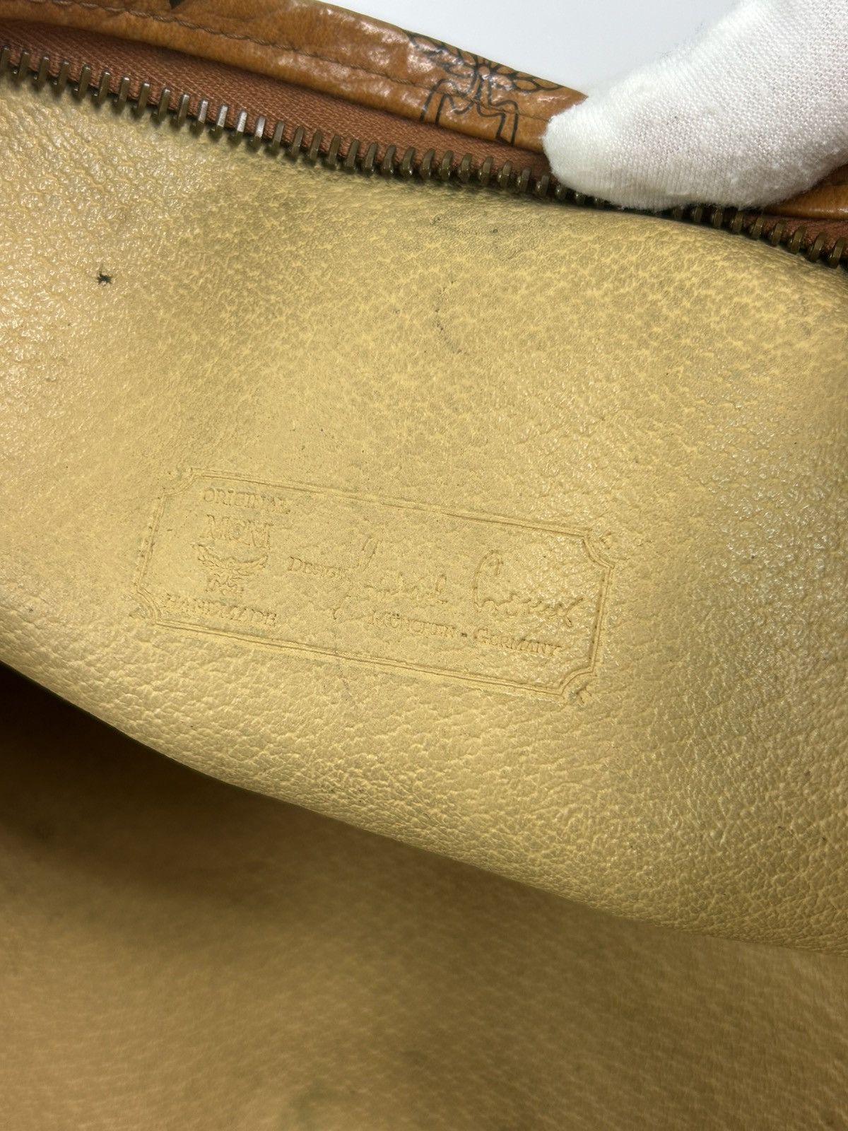 MCM MCM Cognac Leather Clutch Bag Size ONE SIZE - 5 Thumbnail