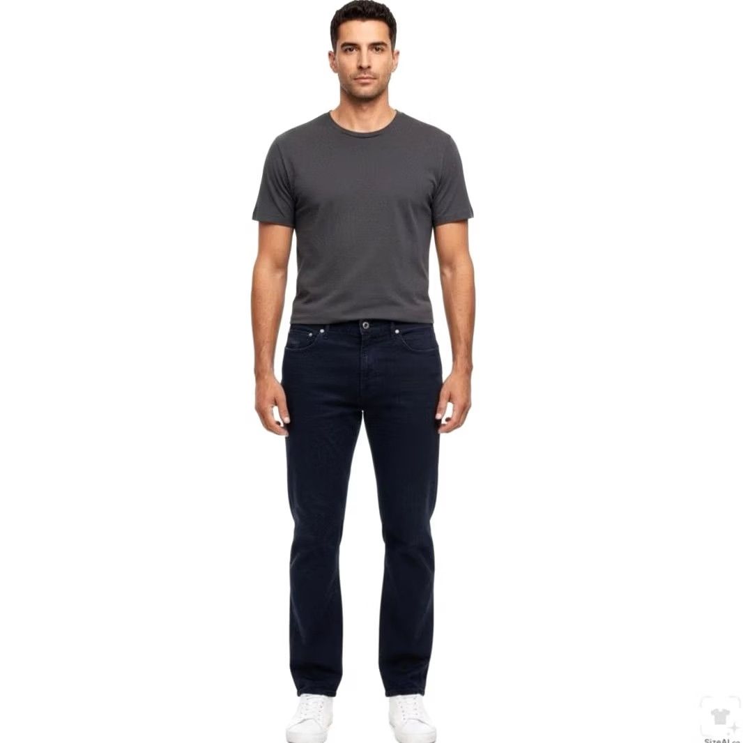 Lucky Brand Lucky Brand 121 Heritage Slim Jeans Mens 32x28 Blue Dark Wash Zip Fly Tapered 5-Pocket Design Logo Size US 32 / EU 48 - 4 Thumbnail
