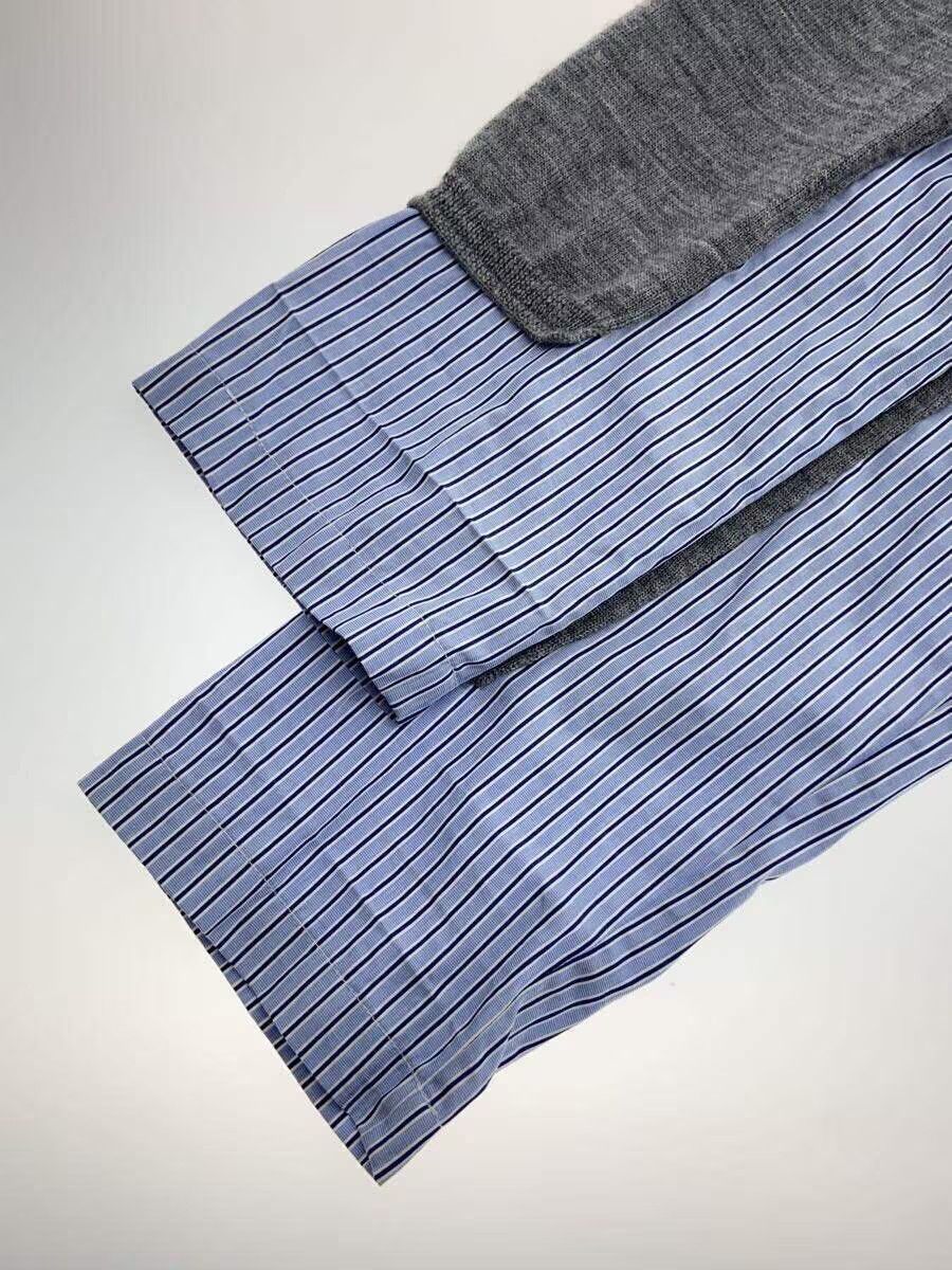 Comme des Garcons × Comme des Garcons SHIRT Hybrid Reconstructed Striped Shirt Wool Knit Sweater Size US L / EU 52-54 / 3 - 3 Thumbnail