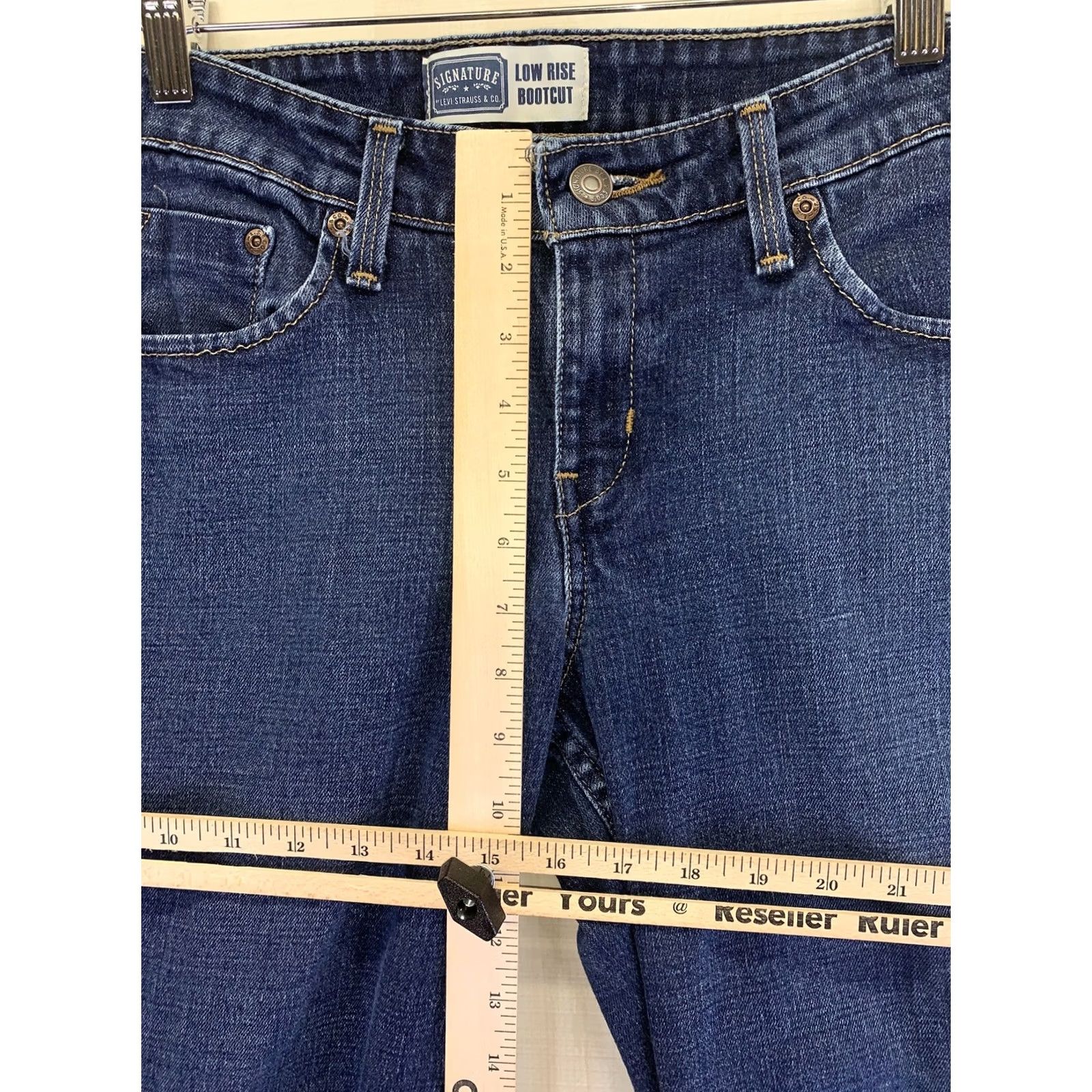 Levi's Levi's Signature Low Rise Boot Cut Denim Jeans Womens 8-6862 Blue Cotton Blend Denim Regular Size 8 Women Jeans Boots Cut Vintage: No Size 30" / US 8 / IT 44 - 3 Thumbnail