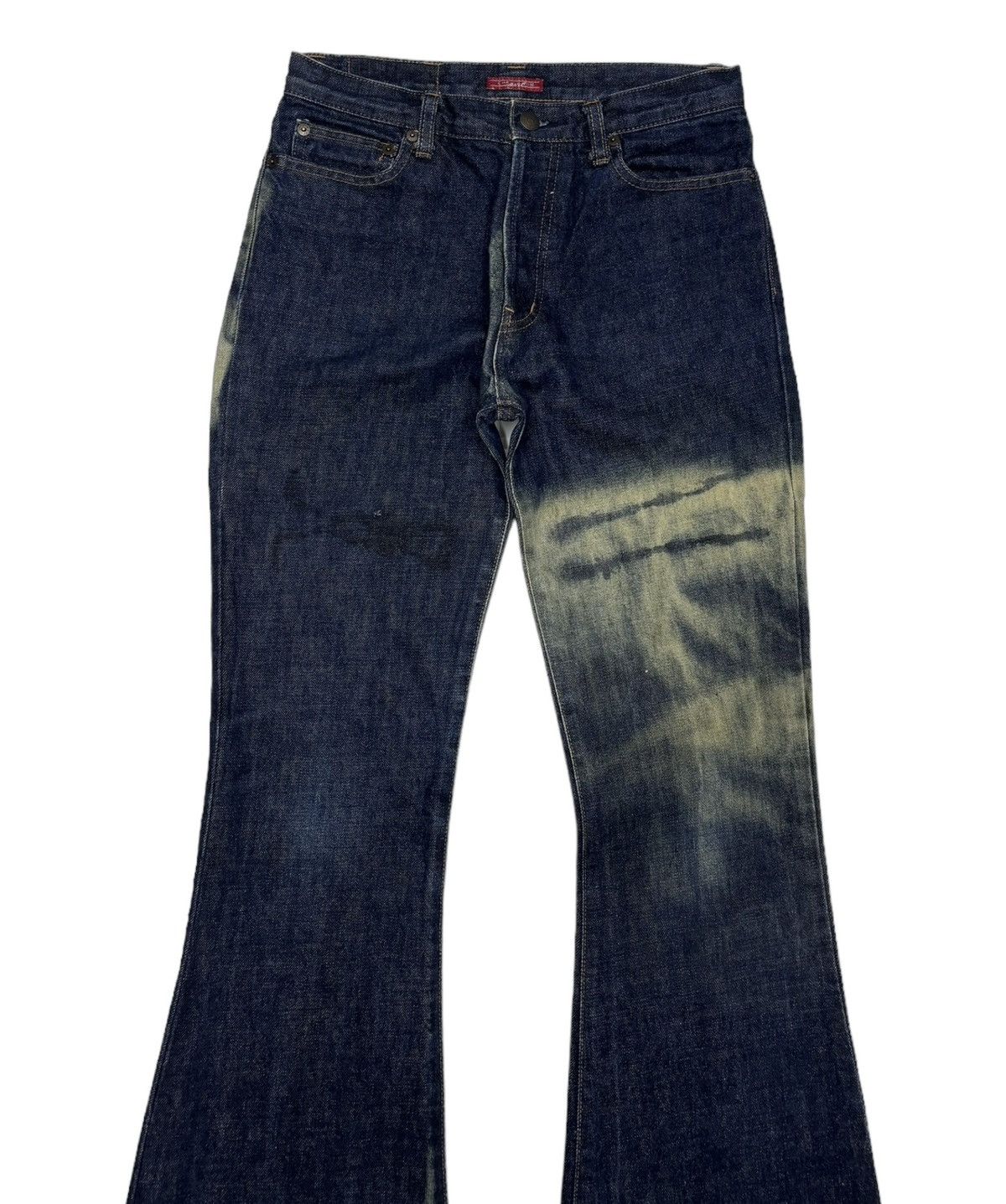 Chevignon VINTAGE CHEVIGNON FLARED BLUE DISTRESSED DENIM BOOTCUT JEANS Size 28" / US 6 / IT 42 - 5 Thumbnail