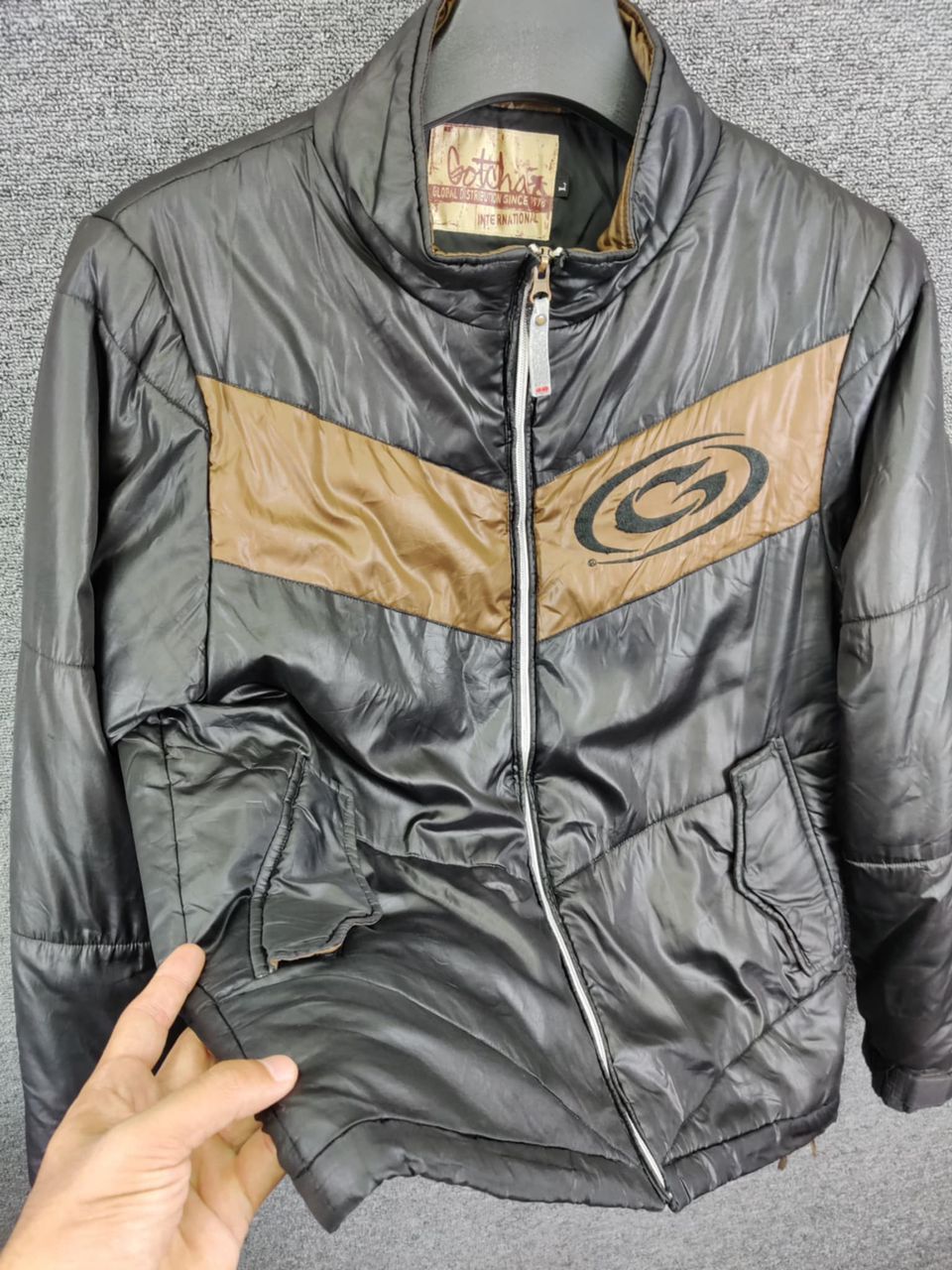 Gotcha Vintage Gotcha Down Puffer Light Jacket Size US L / EU 52-54 / 3 - 5 Thumbnail