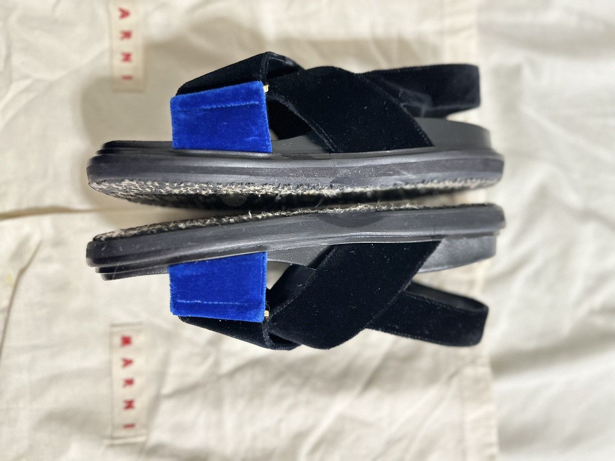 Marni Marni - Fussbett velvet black/blue women sandals size36 Size US 6 / IT 36 - 4 Thumbnail