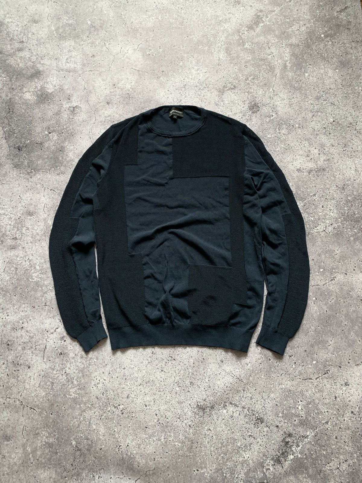 Emporio Armani 🔥EMPORIO ARMANI AVANT GARDE OLD MONEY CHAINMAIL SWEATER Size US L / EU 52-54 / 3 - 2 Thumbnail