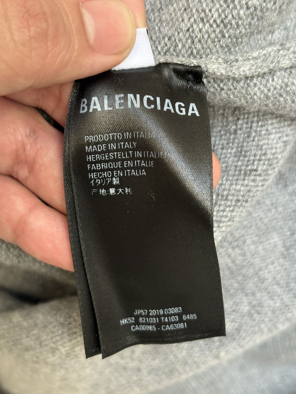 Balenciaga Mastercard Logo Cashmere Sweater Size US XS / EU 42 / 0 - 7 Thumbnail