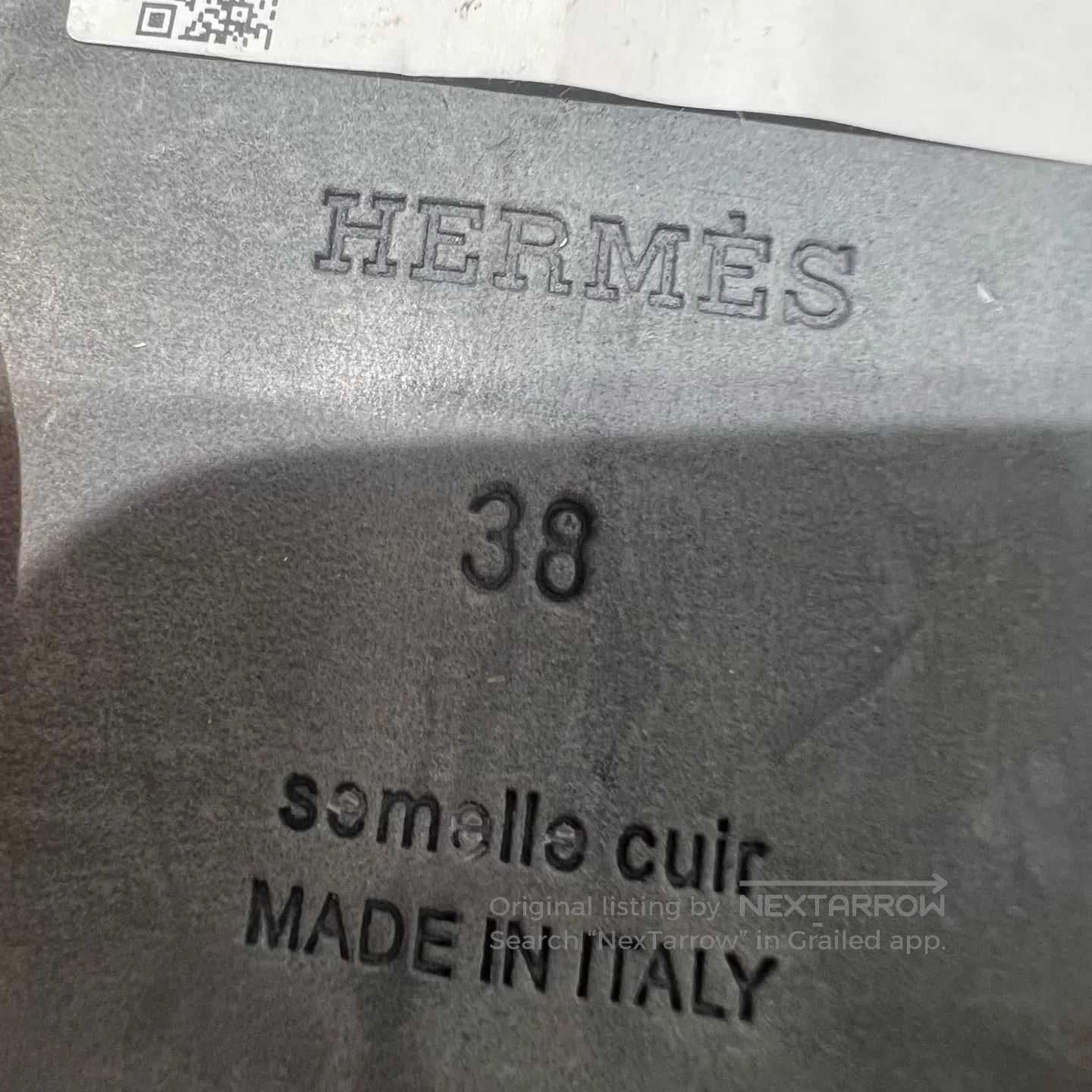 Hermes Hermes Oran flat-soled slippers Size US 7.5 / IT 37.5 - 8 Thumbnail