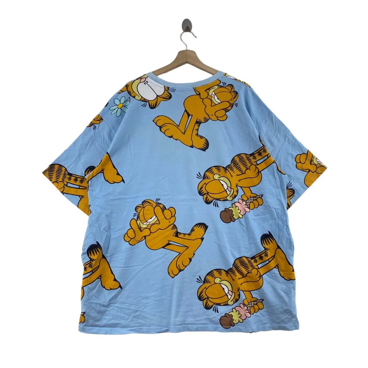 H&M Vintage GARFIELD AOP OVER PRINT Cartoon T Shirt Devided H&M Size L / US 10 / IT 46 - 3 Thumbnail
