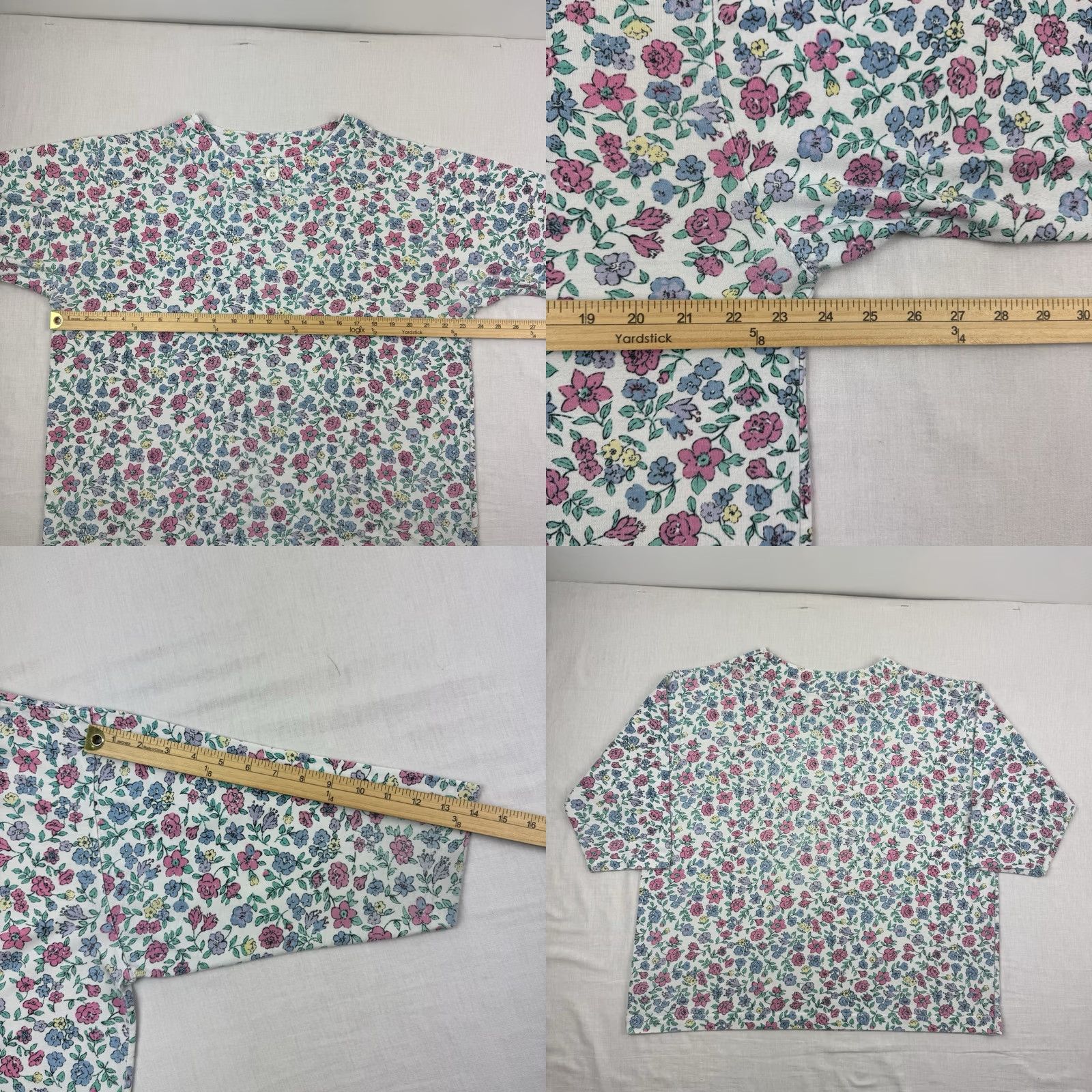 Levi's VINTAGE Levi's Travel Floral 3/4 Sleeve Shirt Womens Large White Nature 80s T-Shirt Mens? Size L / US 10 / IT 46 - 9 Thumbnail