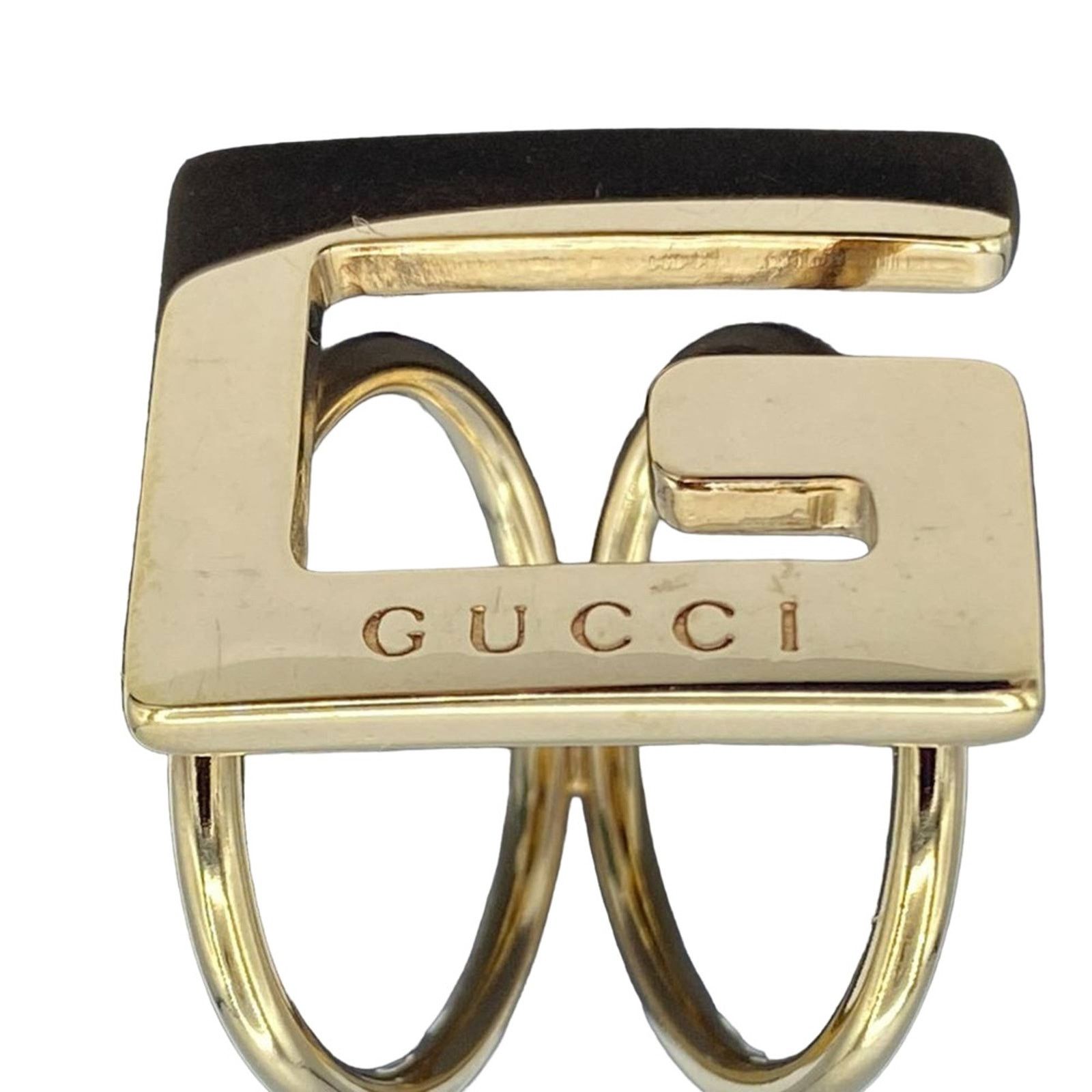 Gucci Gucci G Logo Gold tone Scarf Ring Size ONE SIZE - 1 Thumbnail