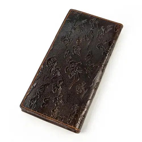 Japanese Brand × Leather × Vintage Men's Vintage Dragon Genuine Leather Wallet Size ONE SIZE - 2 Thumbnail