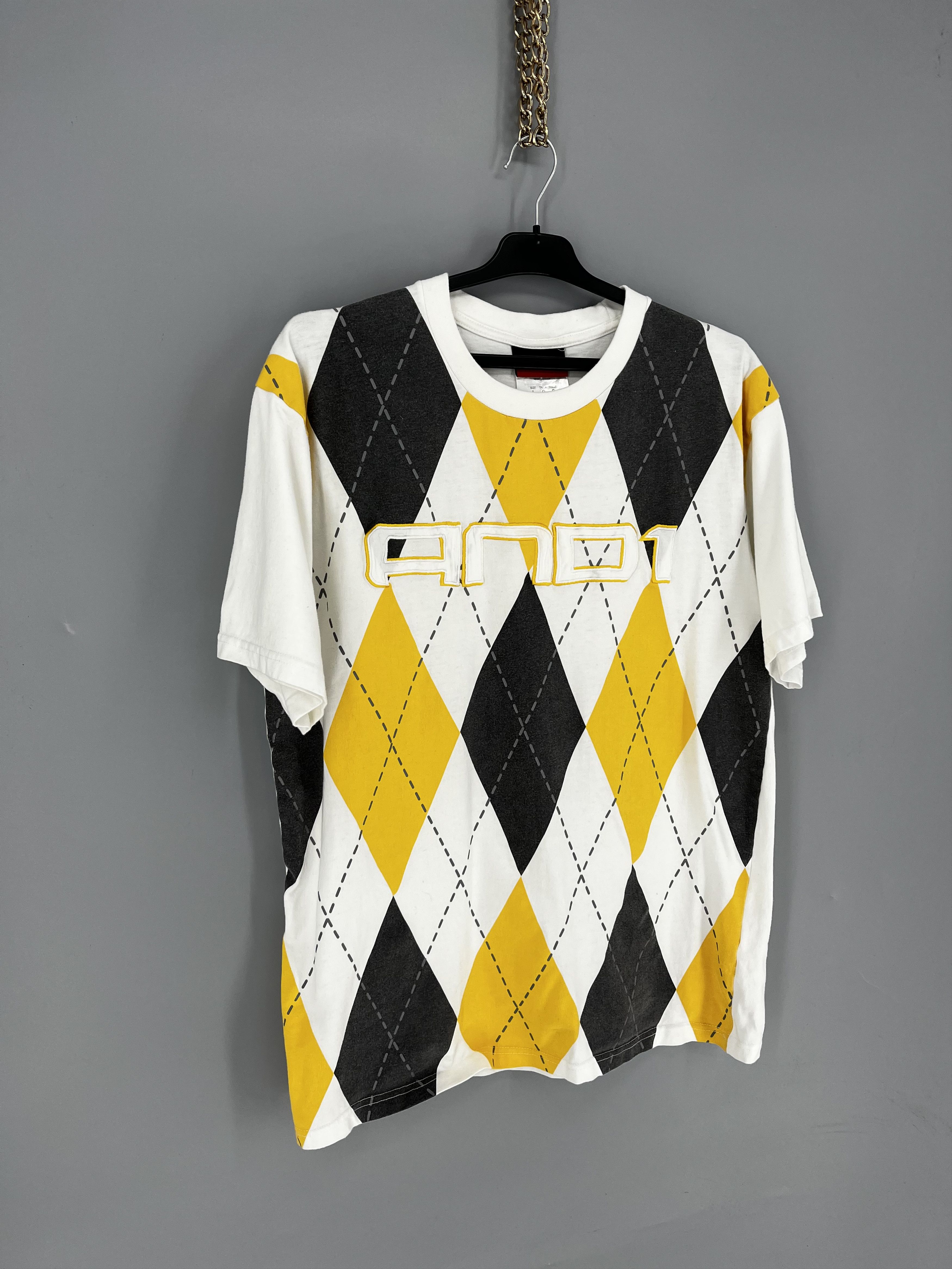 Other Vintage AND1 Argyle Pattern Tee Y2K Basketball Style L Size US L / EU 52-54 / 3 - 2 Thumbnail