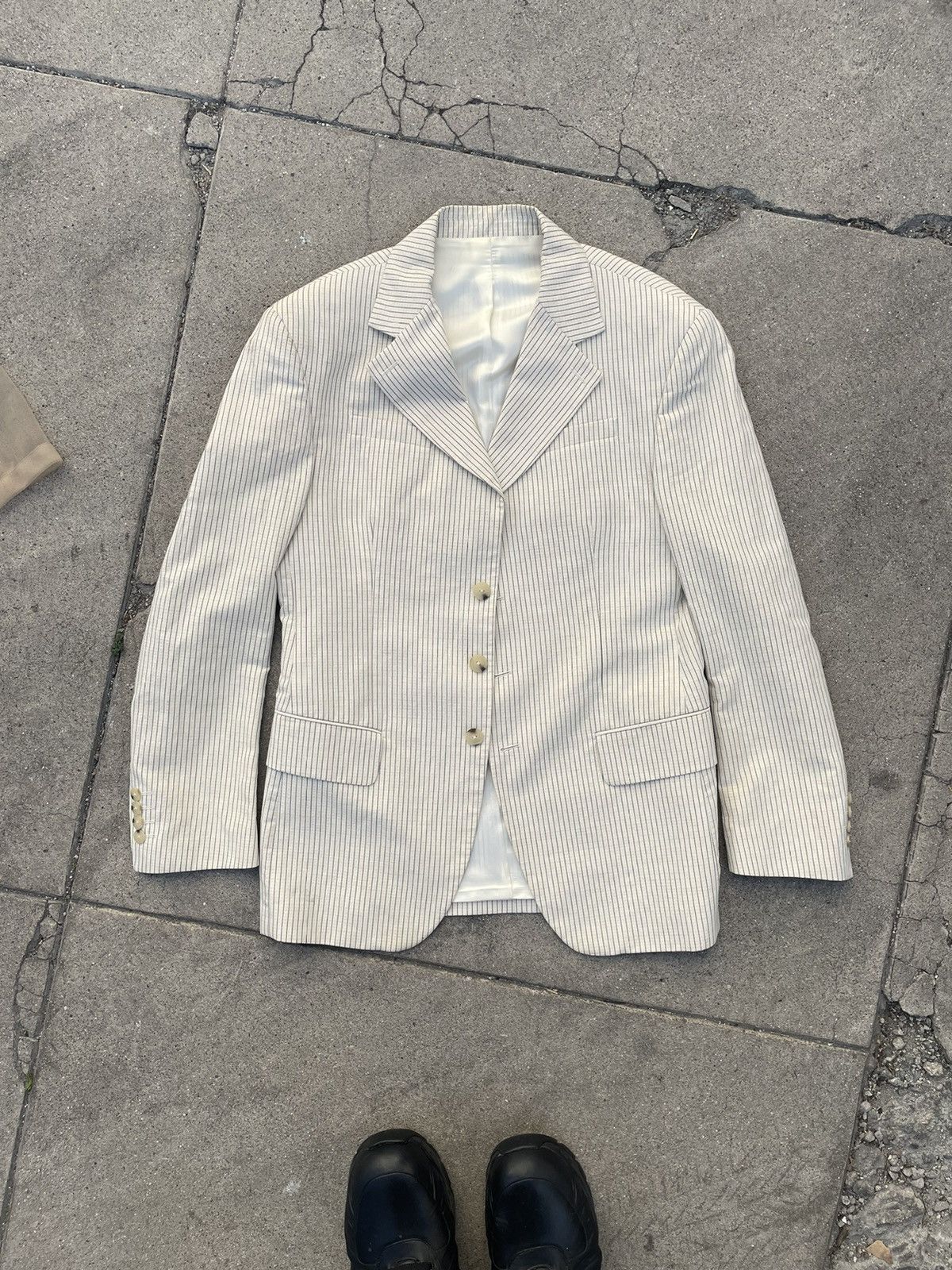 Eckhaus Latta SUN STRIPE BLAZER Size US M / EU 48-50 / 2 - 1 Thumbnail