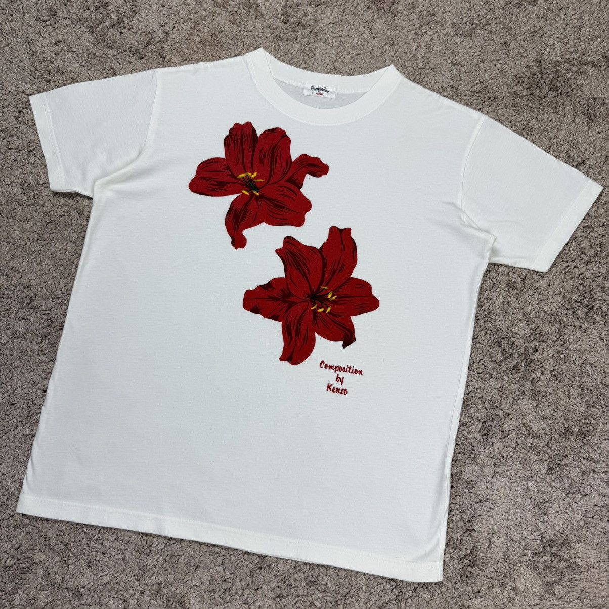 Composition by Kenzo Composition By Kenzo Flowers Art T-shirt Size US M / EU 48-50 / 2 - 4 Thumbnail