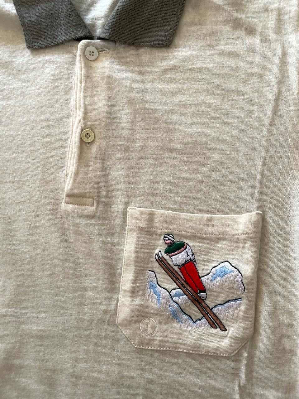 Alfred Dunhill Vintage Dunhill Long Sleeve Polo Sport Made in Italy Ski Size US M / EU 48-50 / 2 - 2 Thumbnail